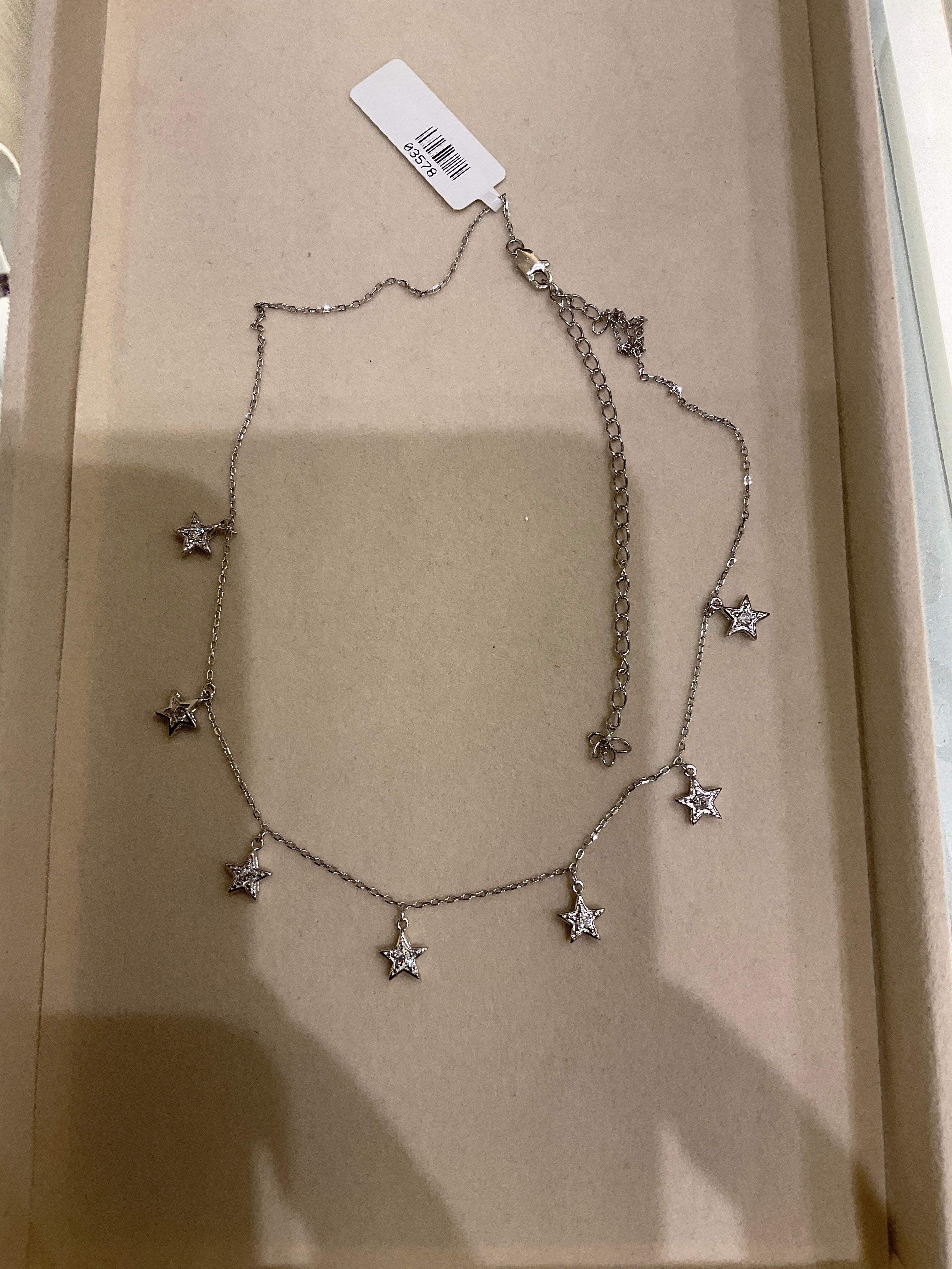 COLLAR P925 ESTRELLAS FLOTANTES