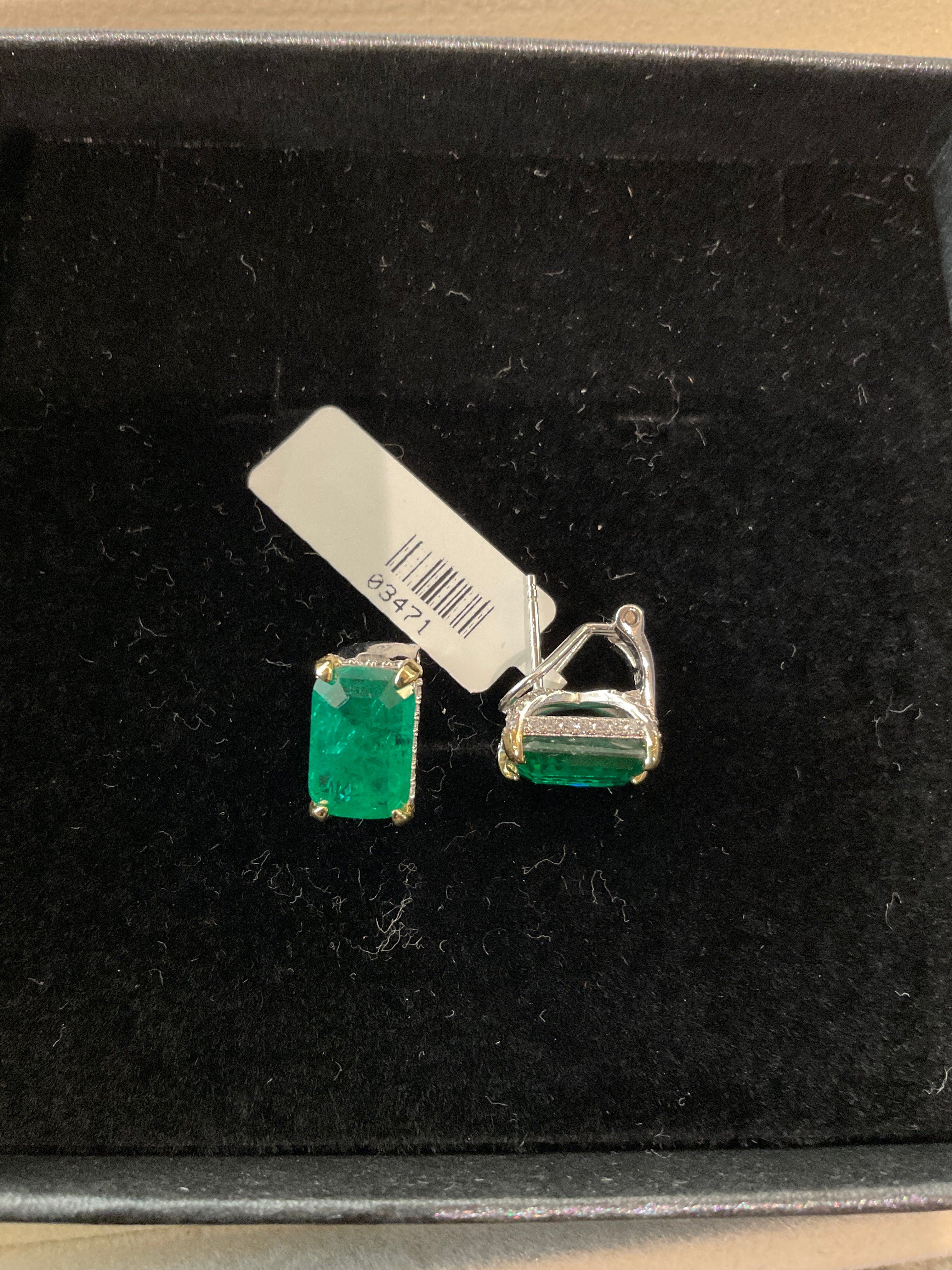 ARETE VERDE PLATA P925