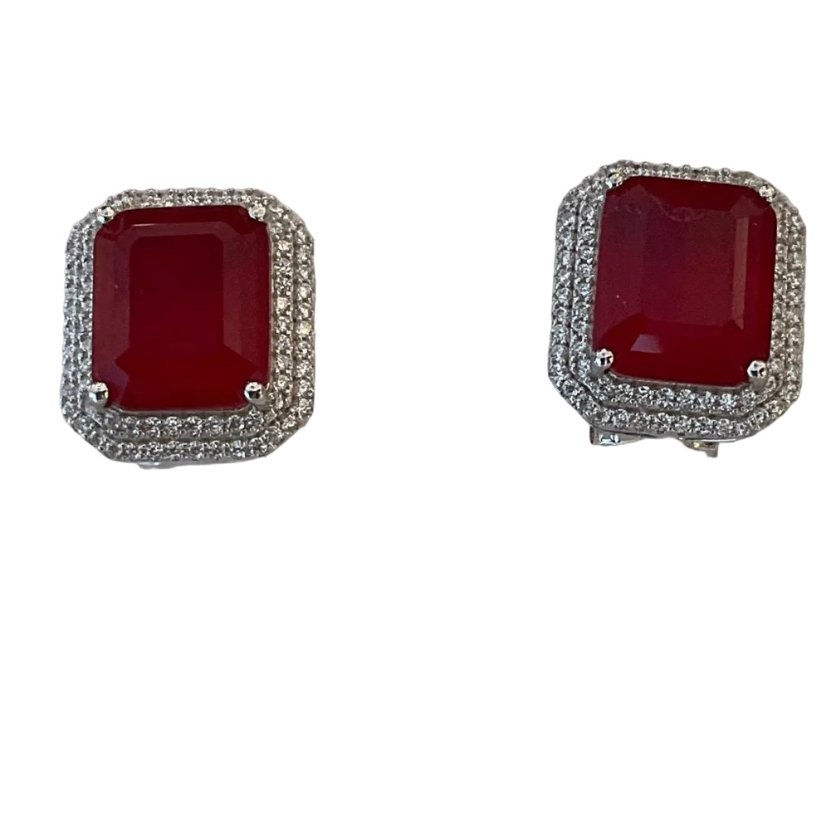 ARETE ROJO P925 CUADRO NO COLGANTE