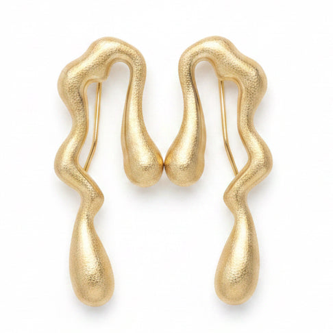 Arete Lágrimas do Samba Gold Filled