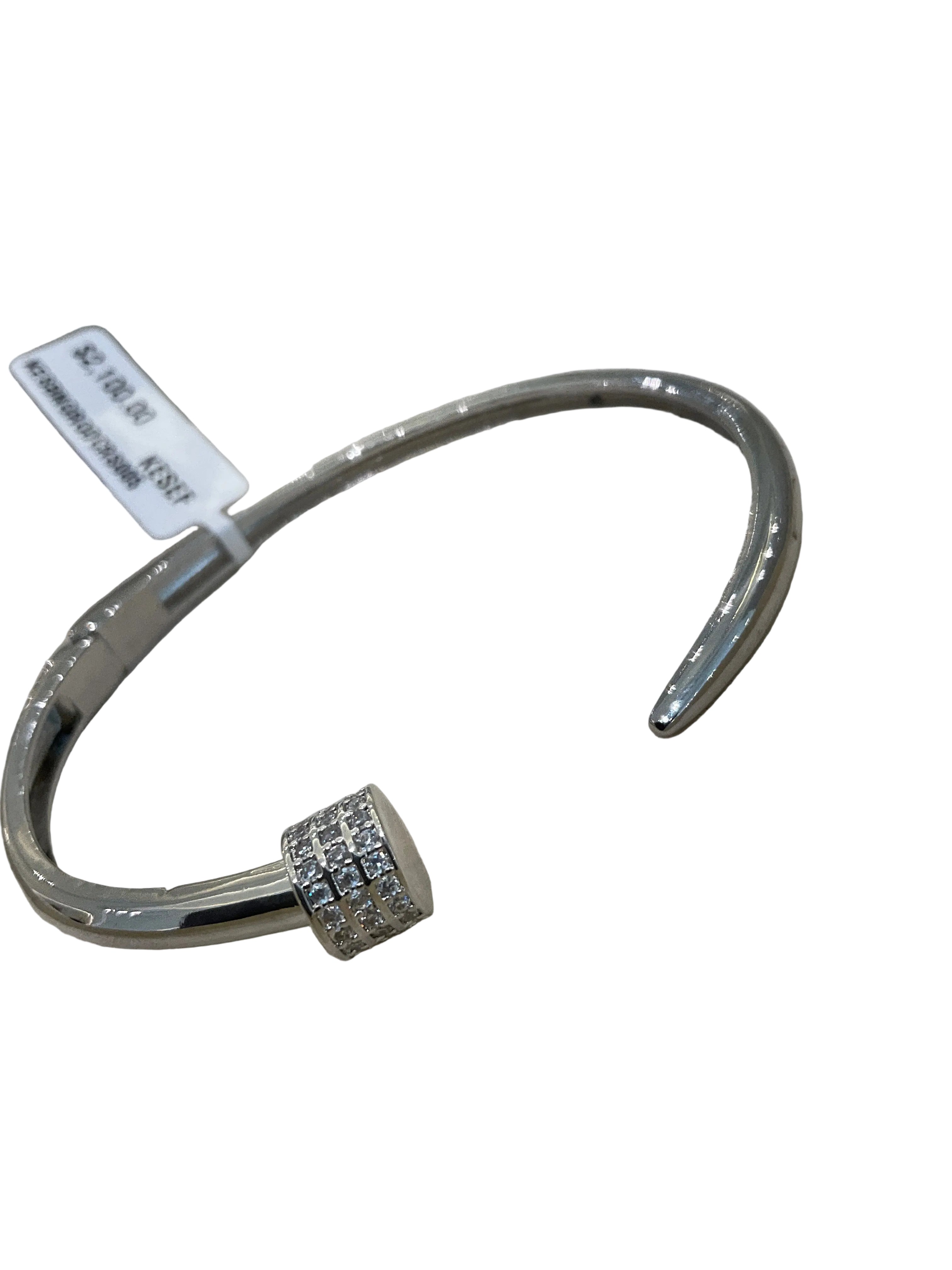 Bangle Rodio Cristalino 5