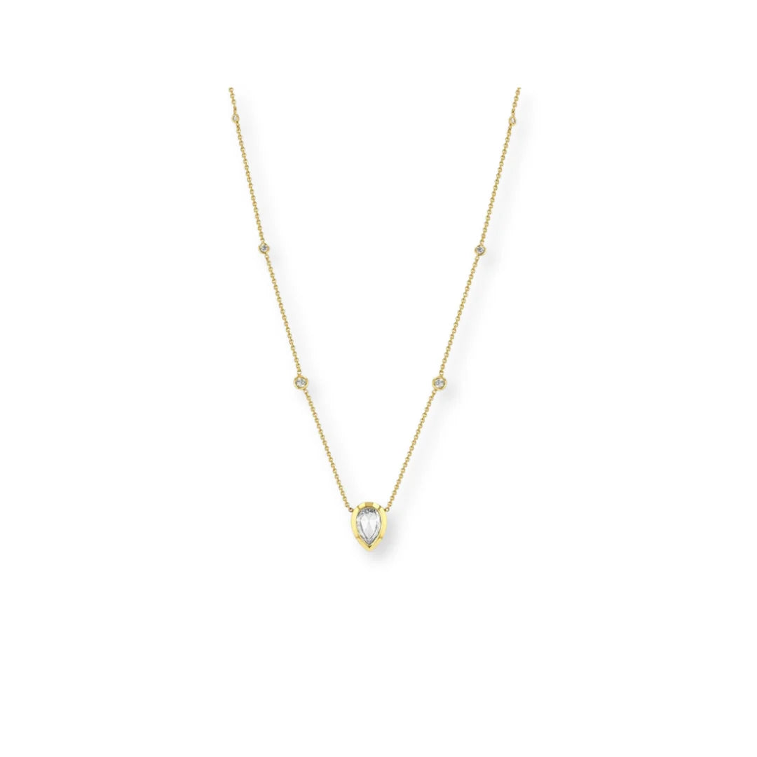 Collar con Cz Pera