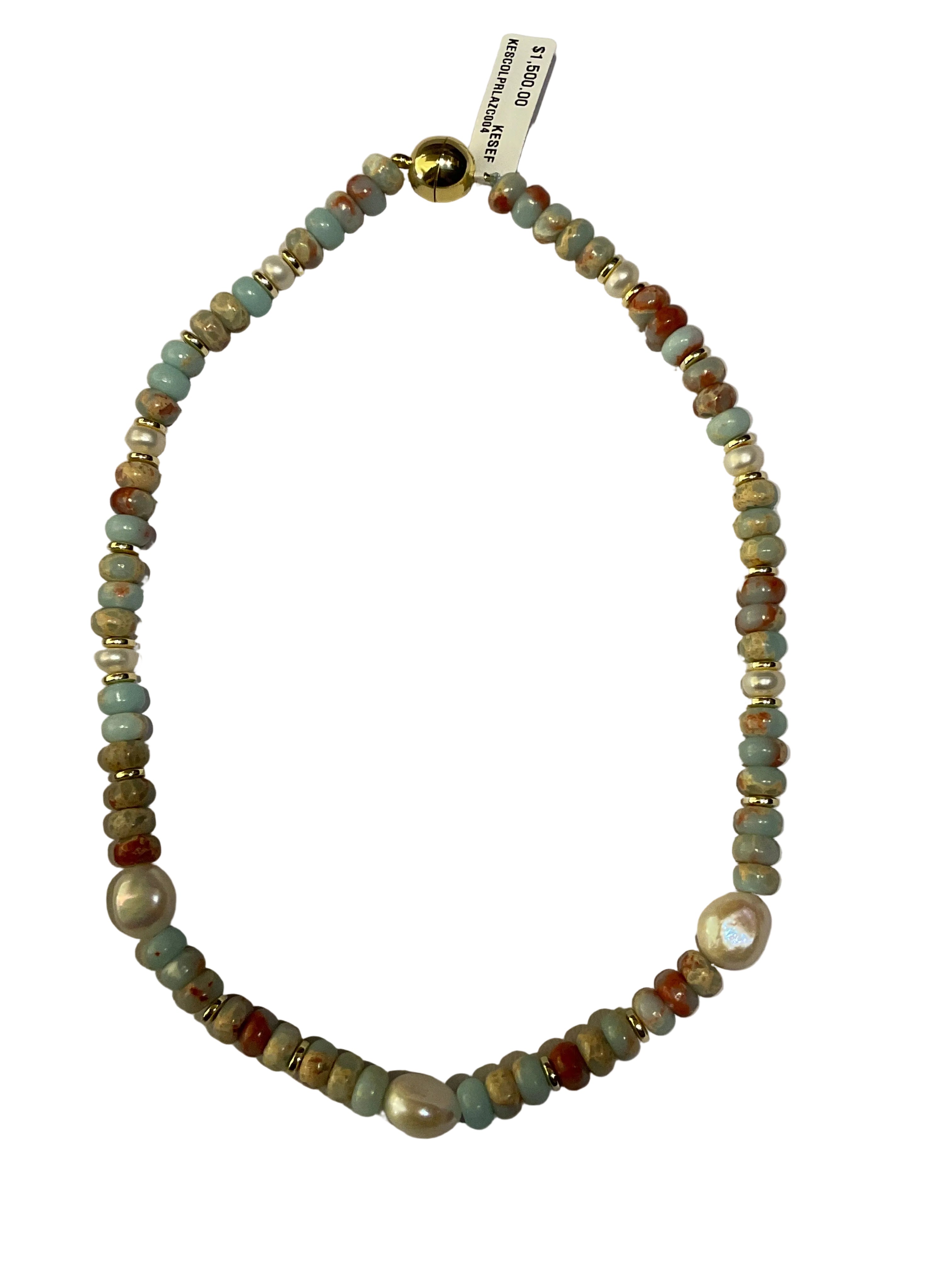 Collar Perlas y Cuarzos Varios Colores