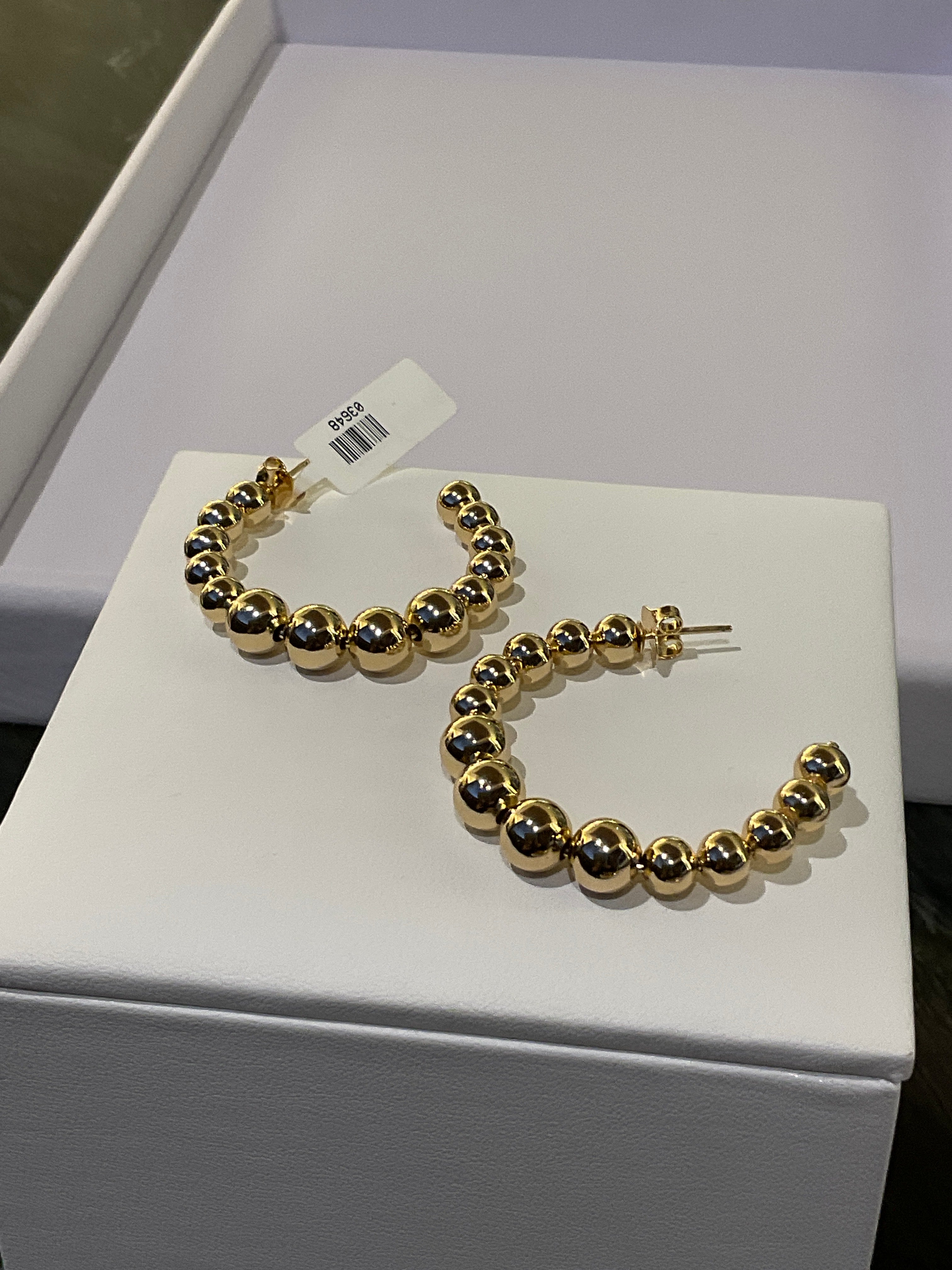 EARRINGS MED BALL