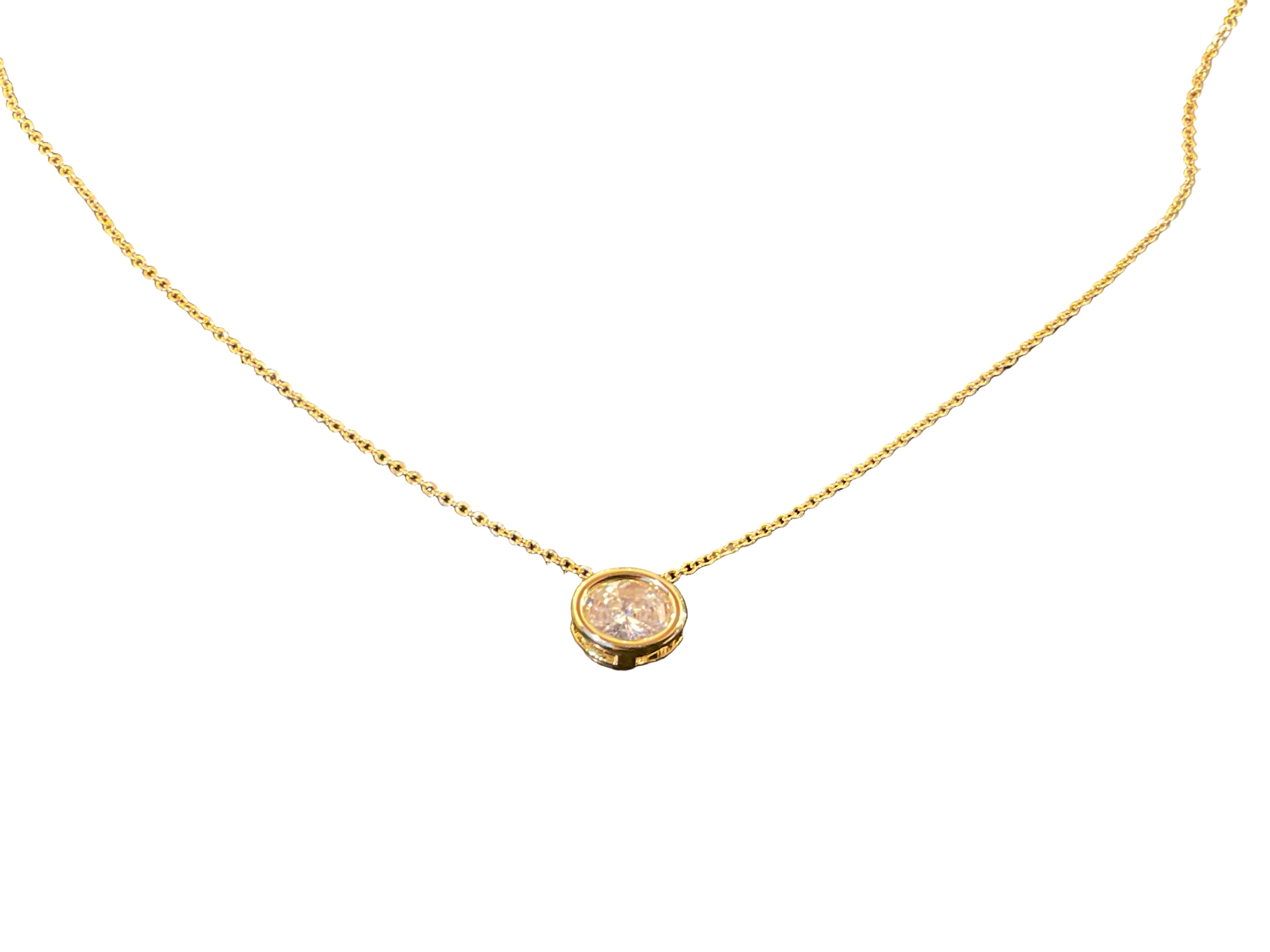 Collar Oval Bezel CZ