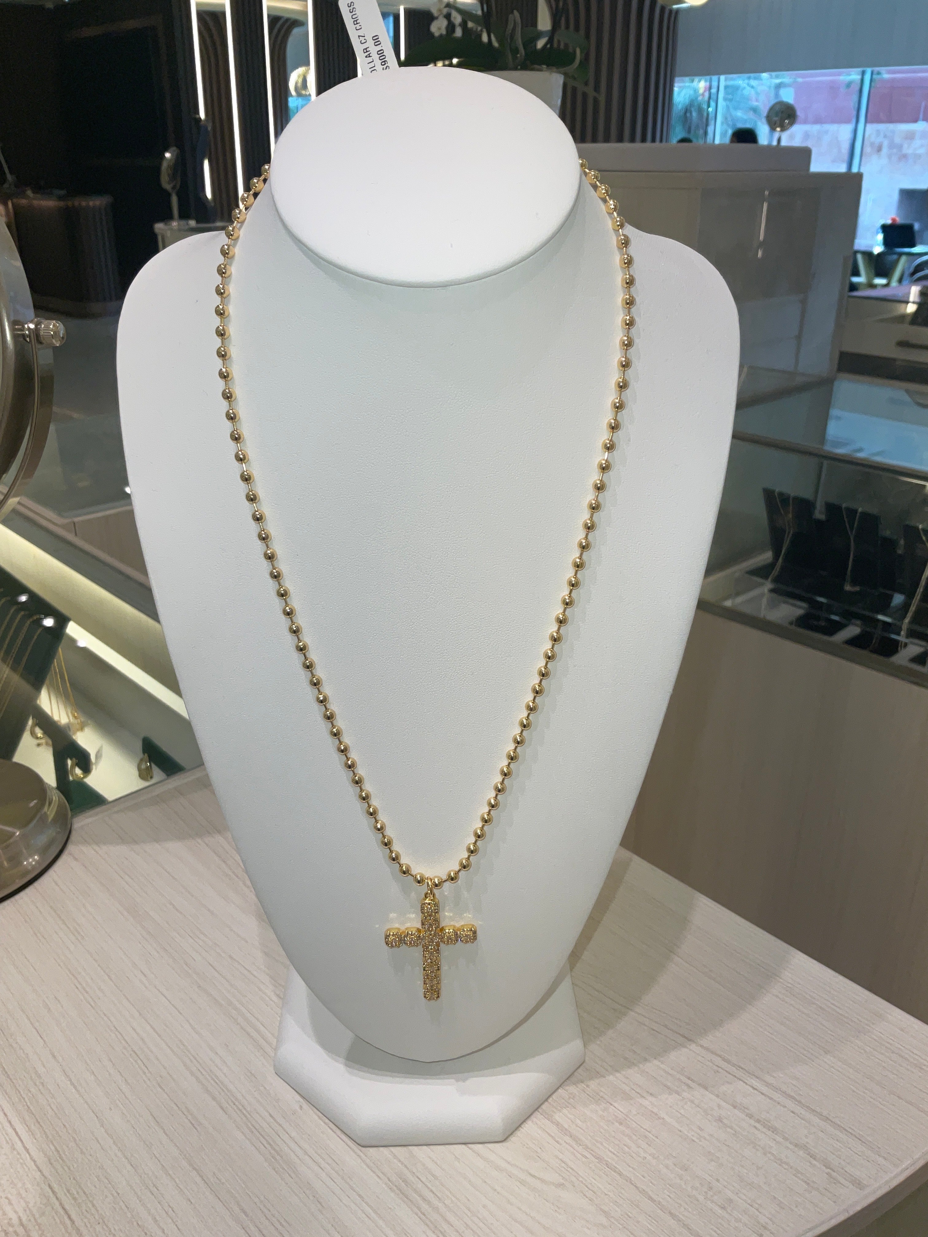 COLLAR CZ CROSS