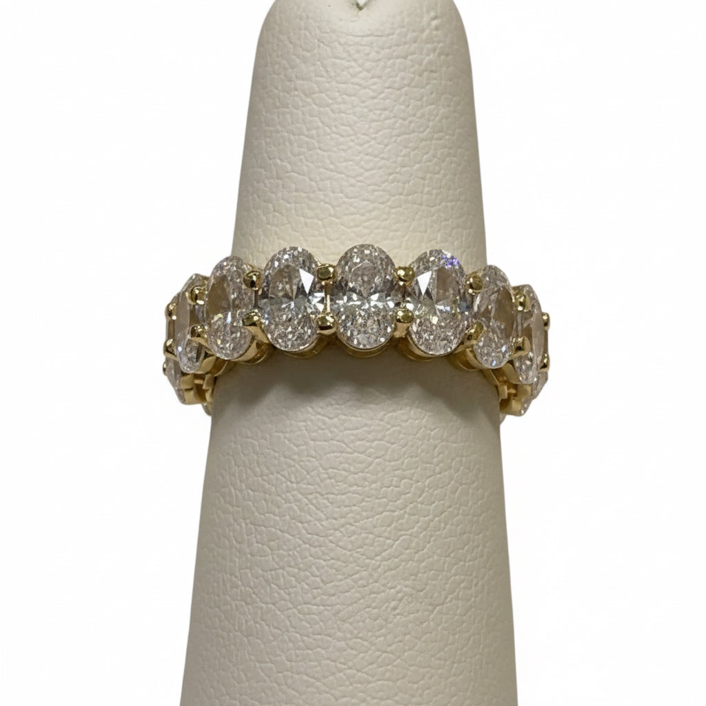 Anillo de Plata Eternity Dorado