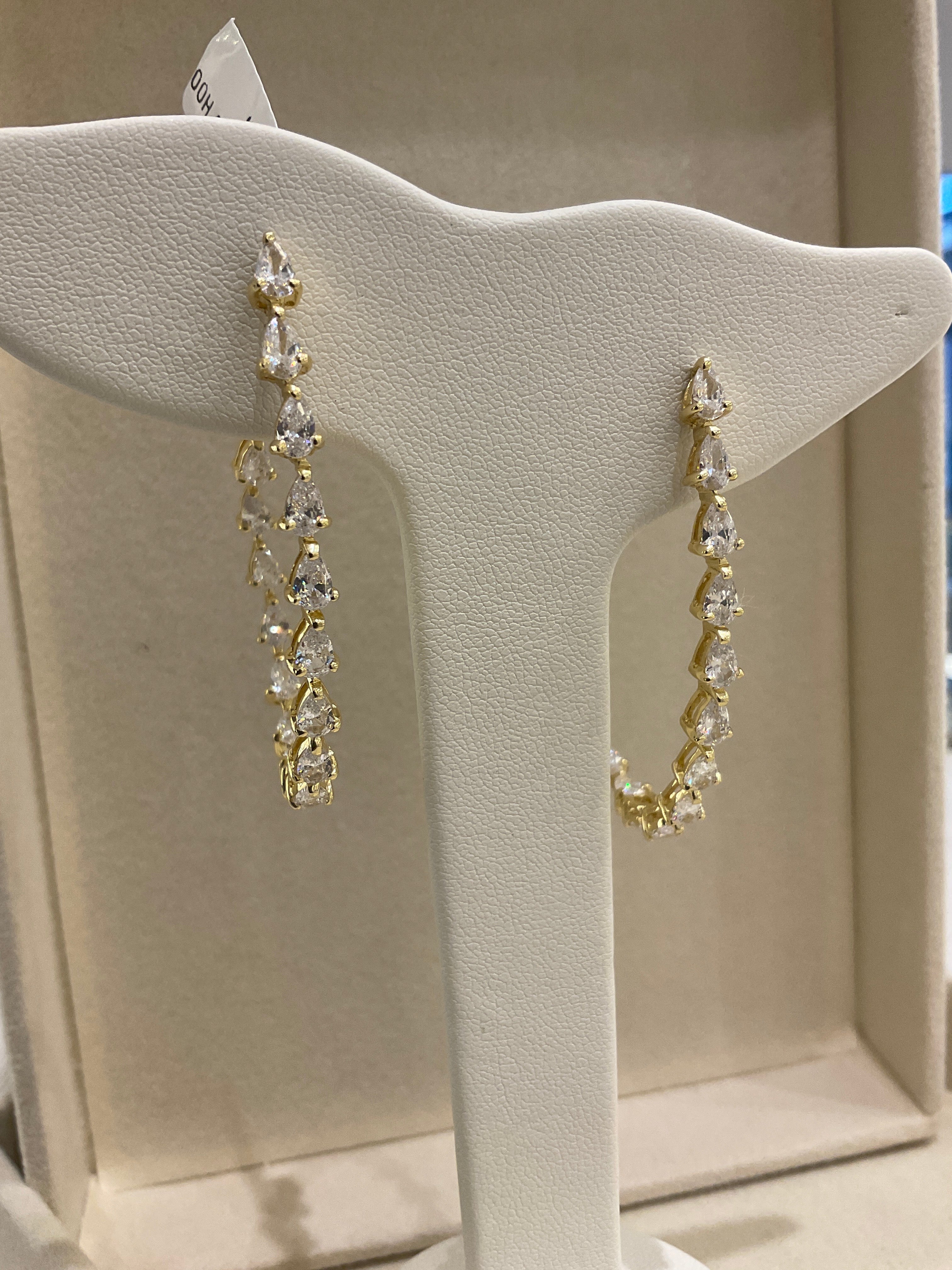 ARETE DORADO HOOP PLATA 925