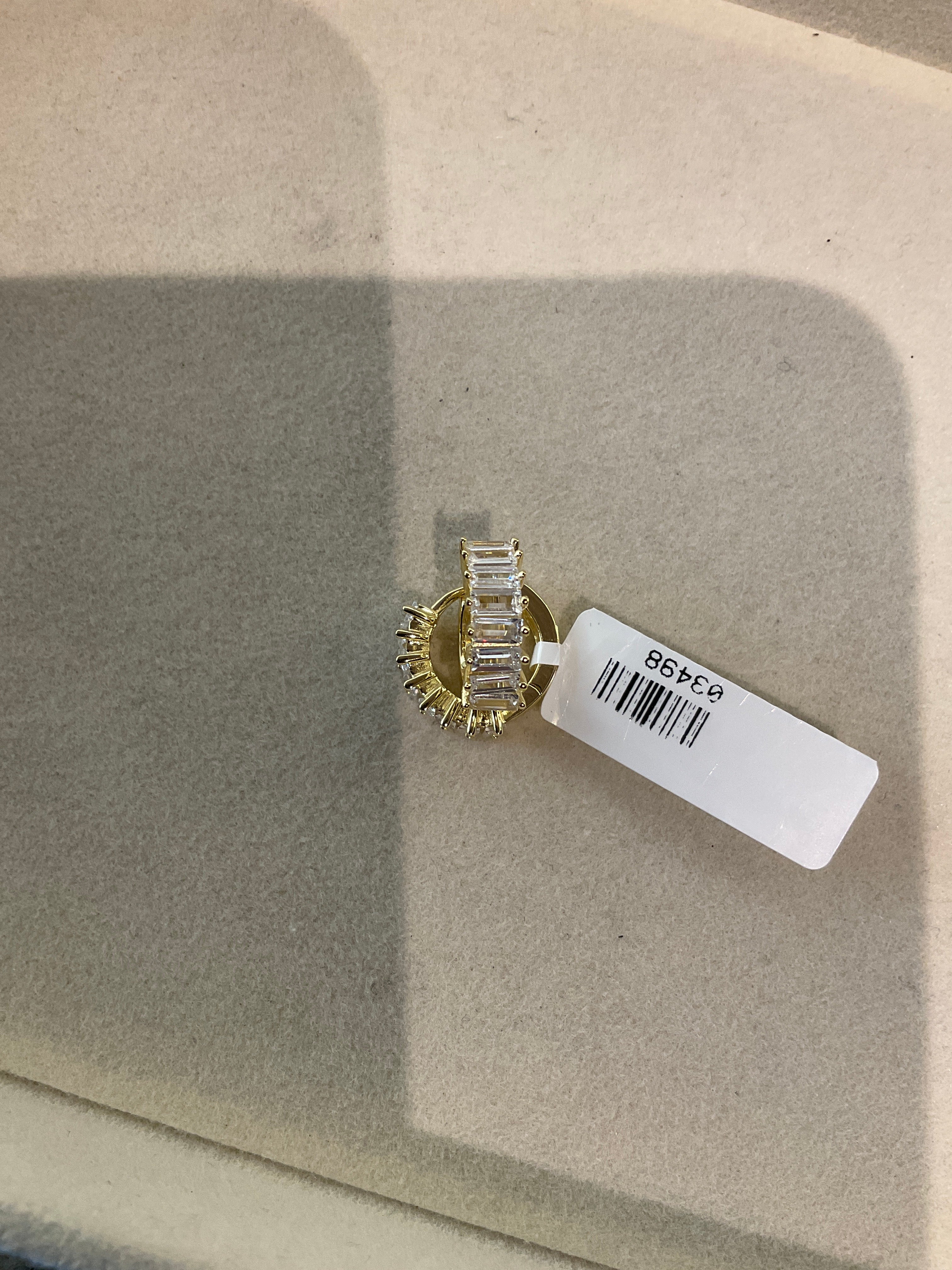 ARETE P925 DORADO BAQ CHICO