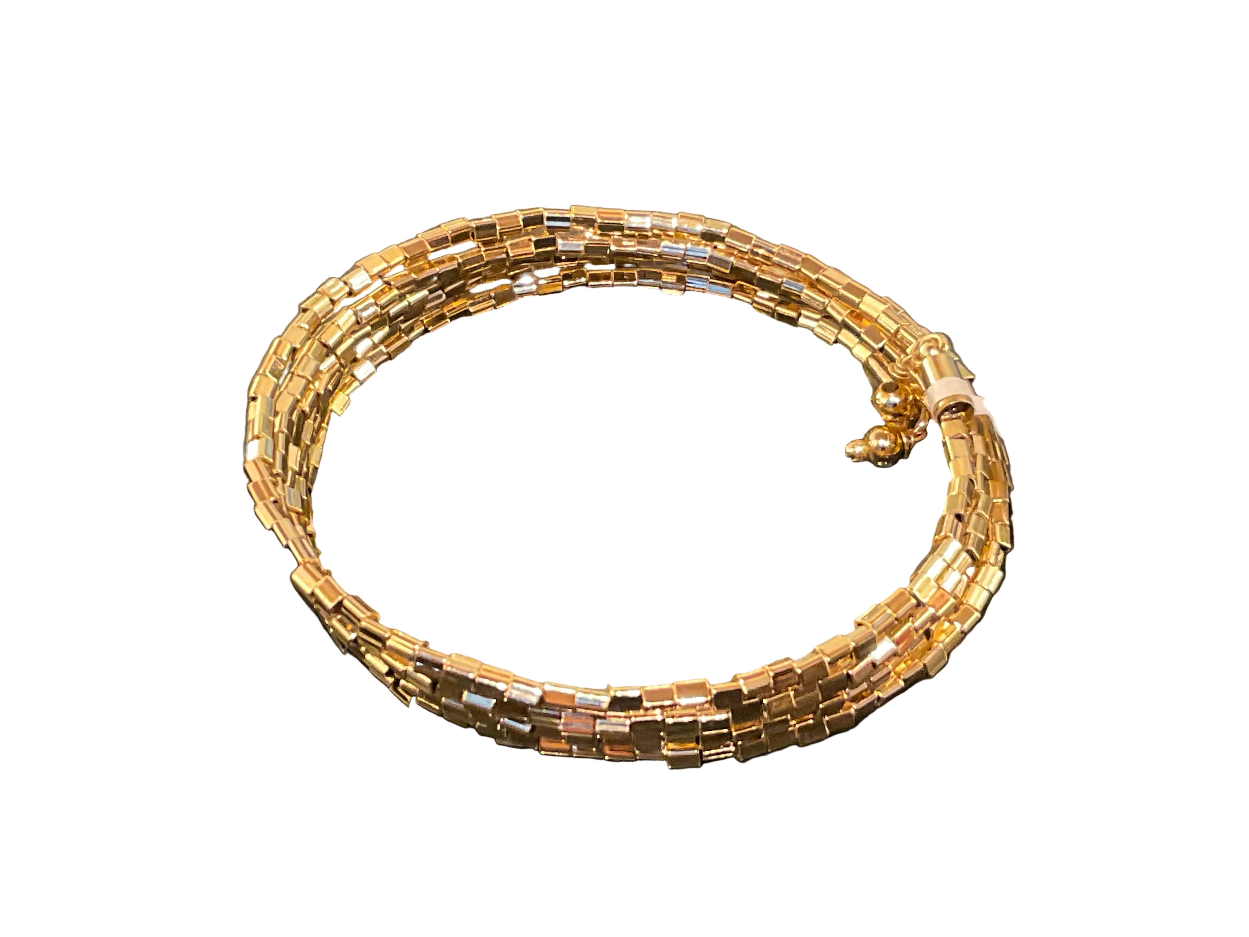 Pulsera Gold Filled Dorada de 6 Vueltas