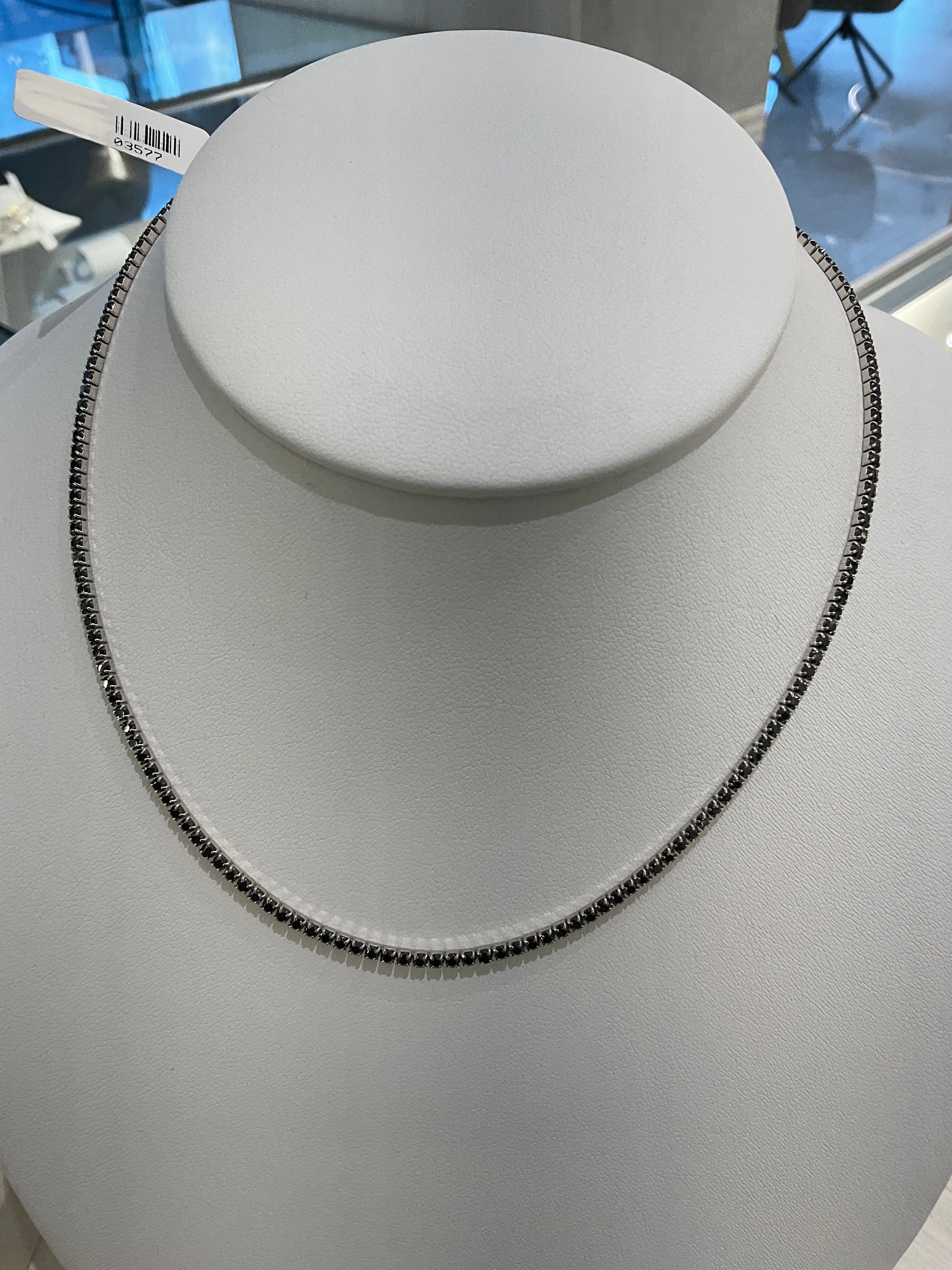 COLLAR P925 NEGRO 2MM