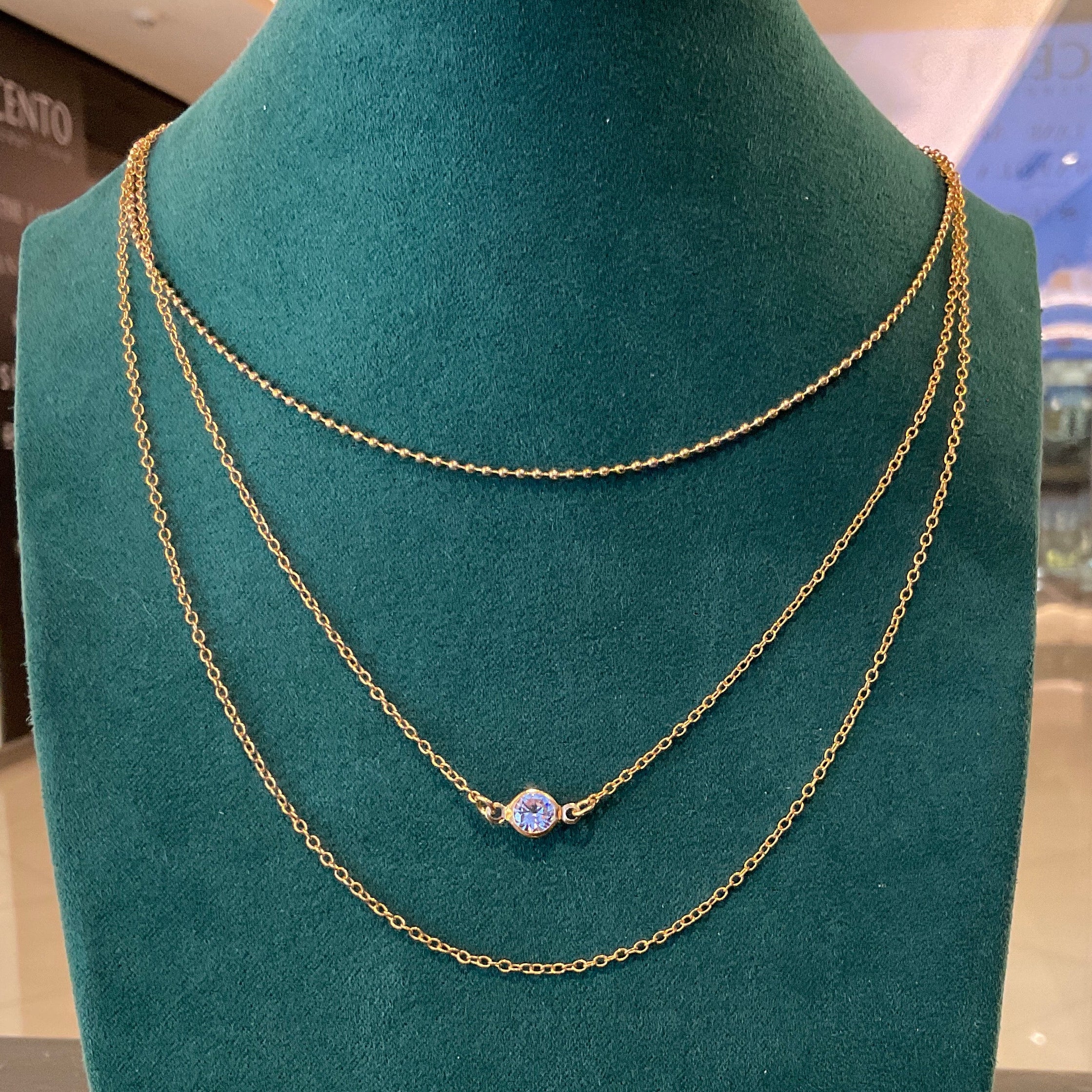 Cadena Layered Ipê Gold Filled