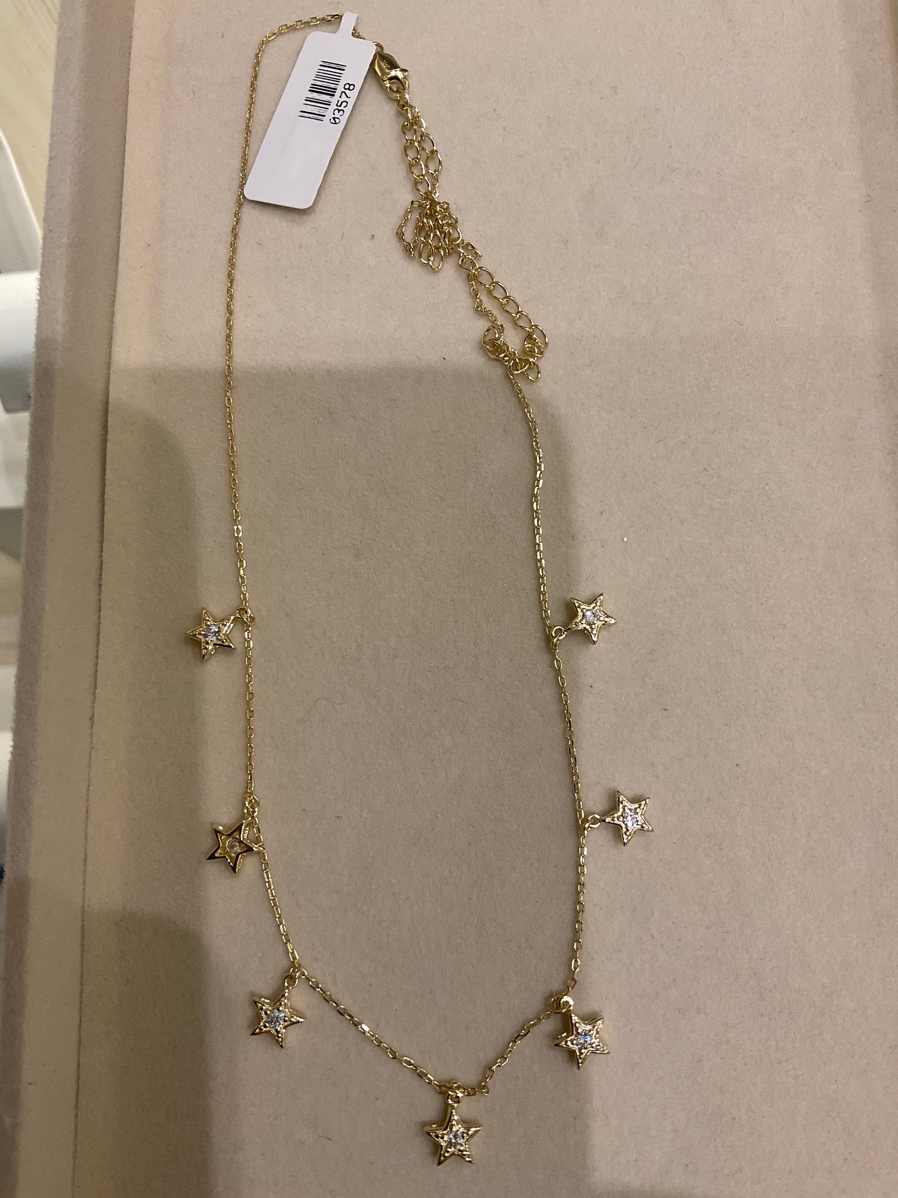 COLLAR P925 ESTRELLAS FLOTANTES