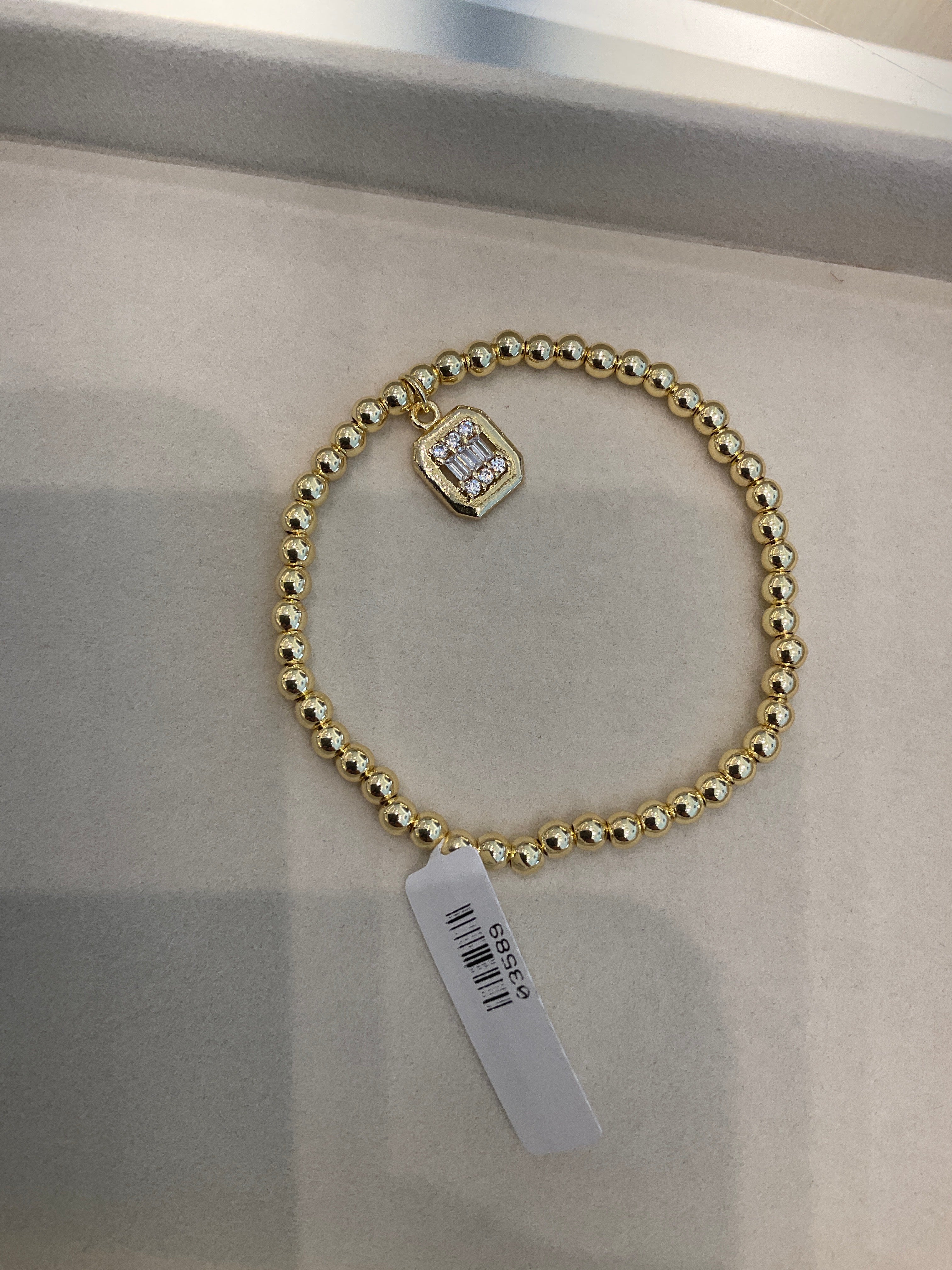 PULSERA BEADED GOLD