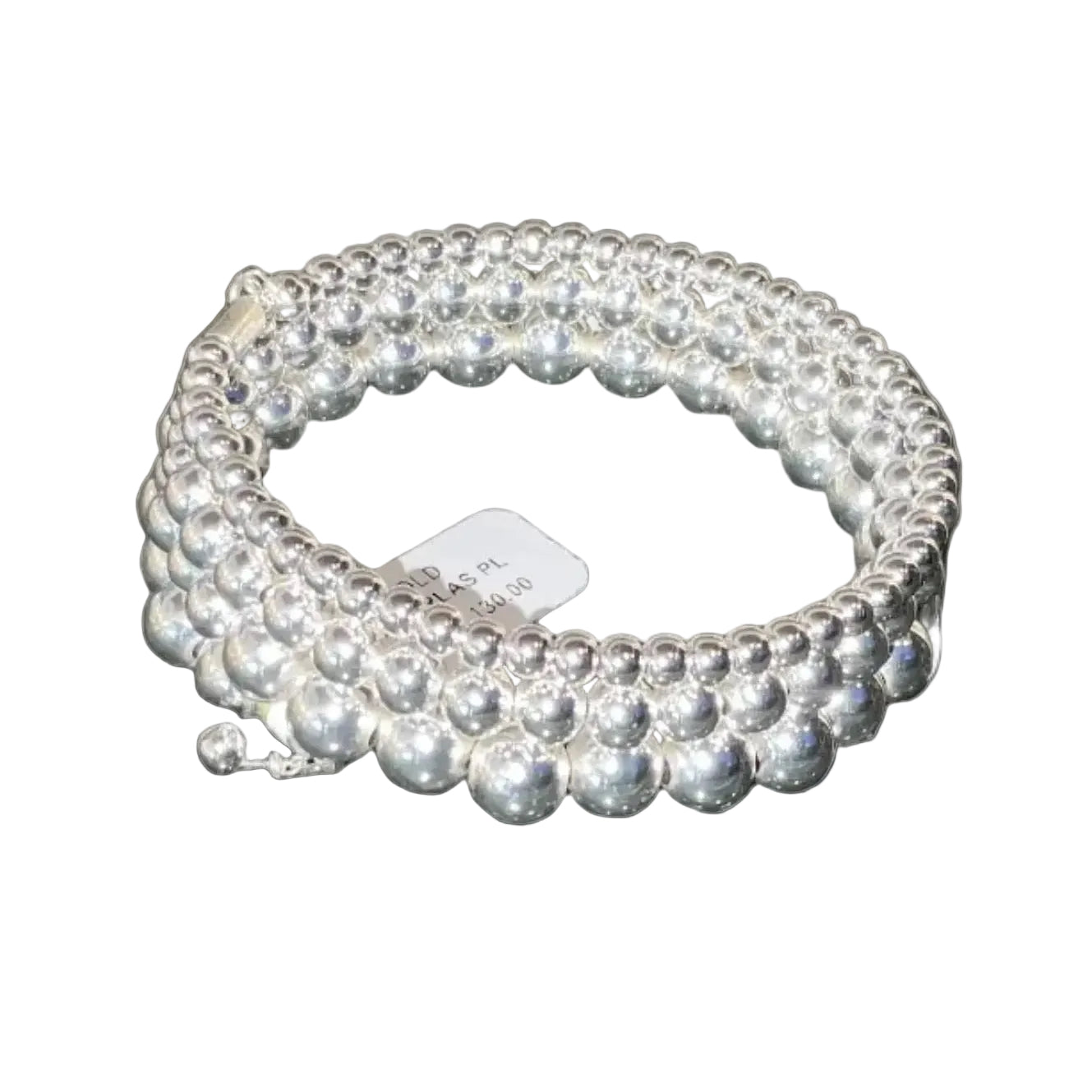 Pulsera Gold Filled de Perlas Plateadas