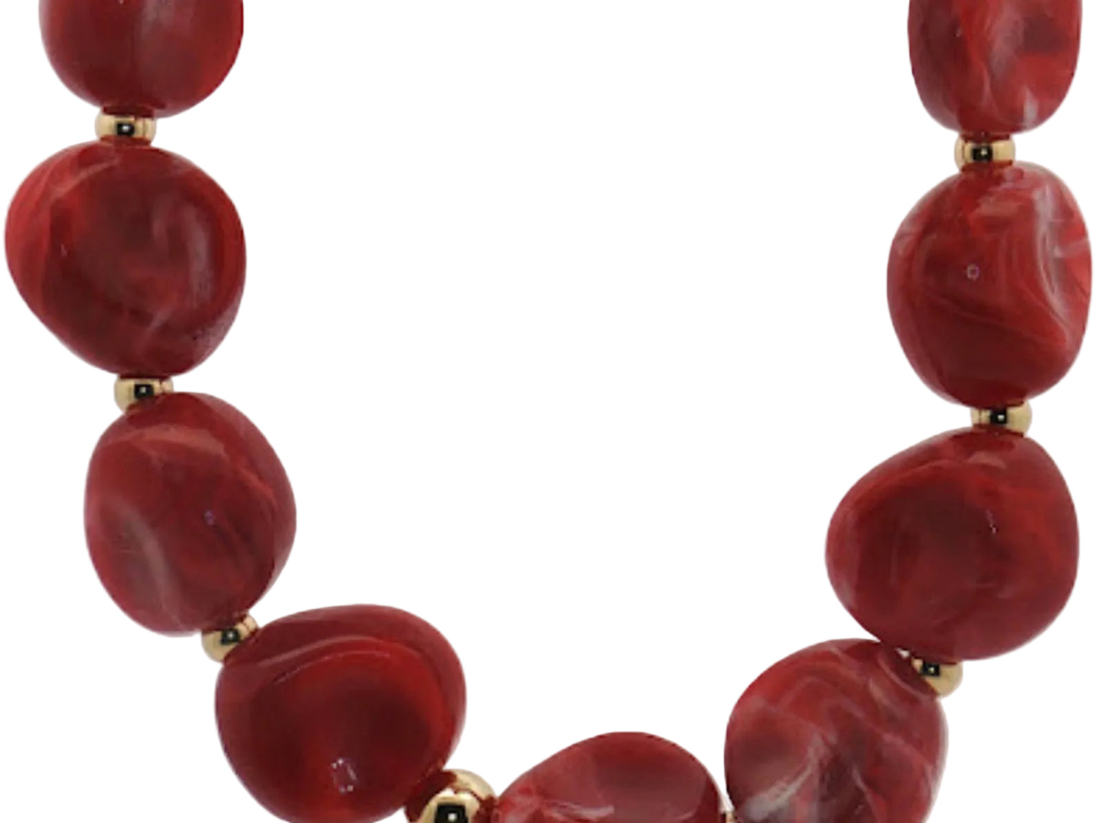 Collar GF Chunky Resina Roja