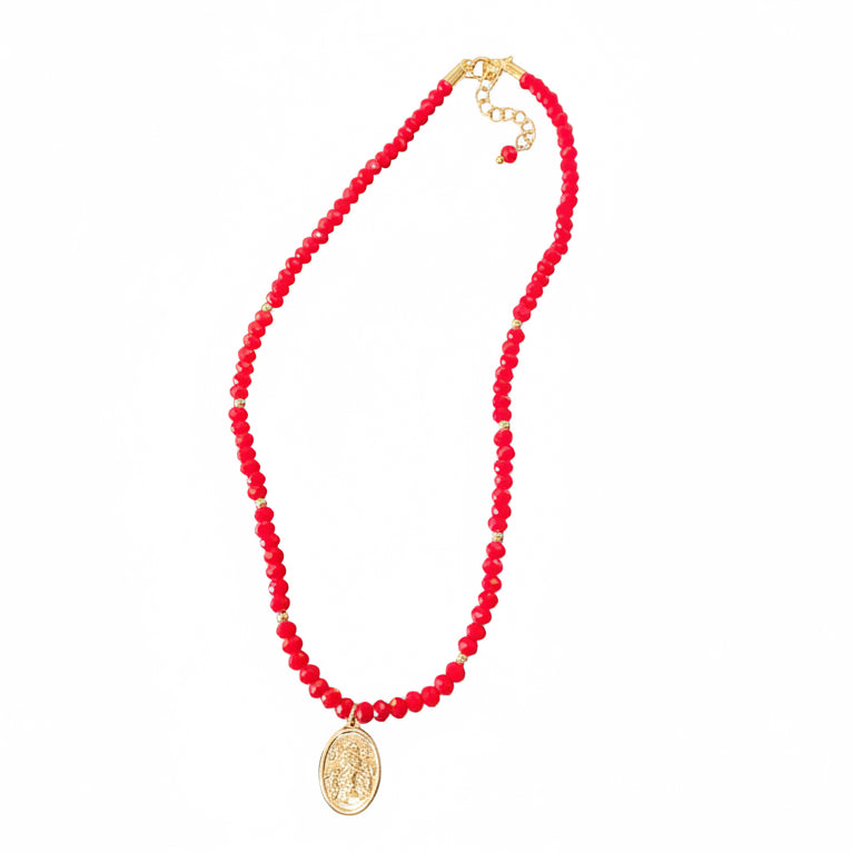 Collar Piedras Dije Santo