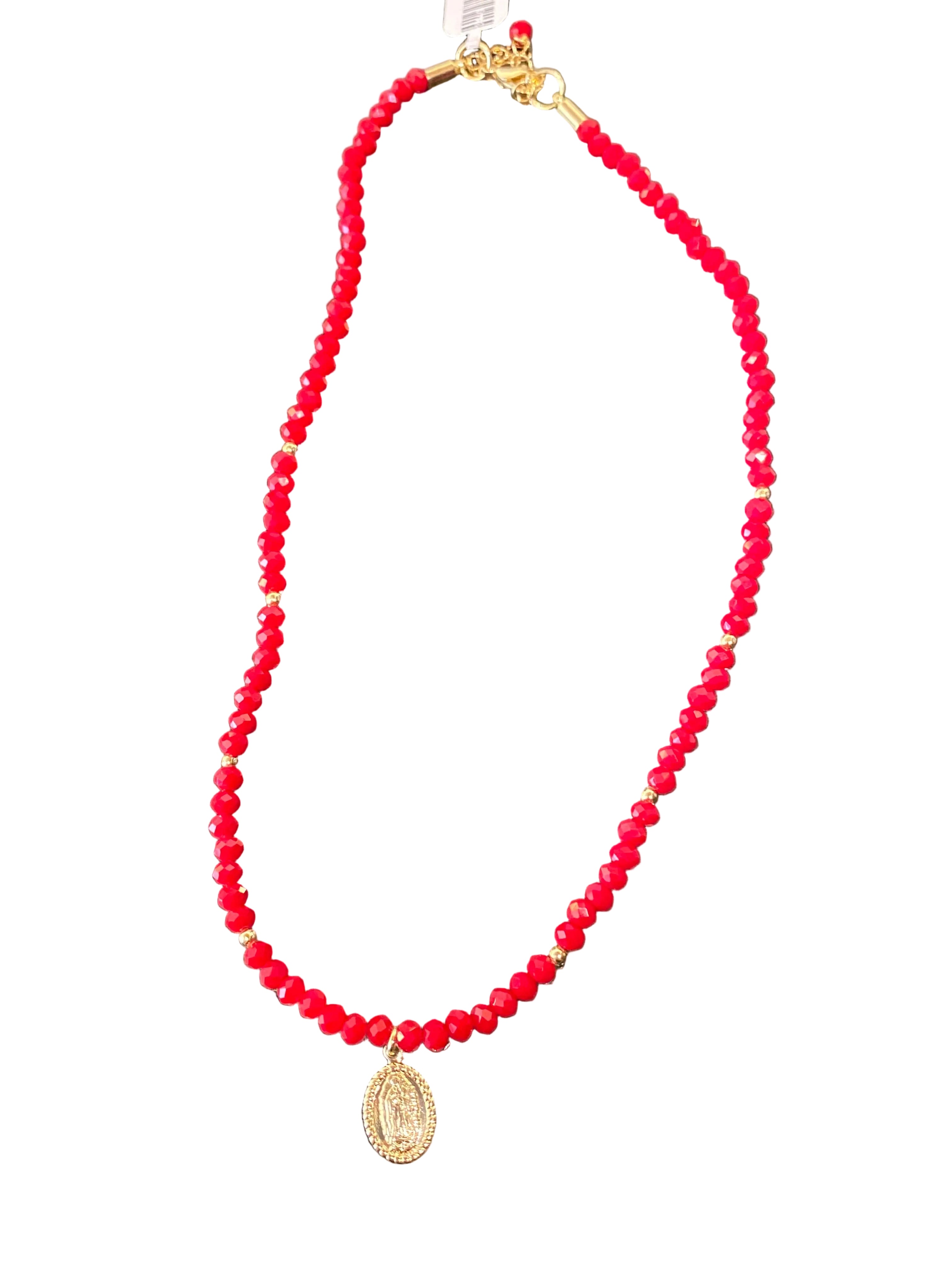 Collar Piedras Virgen de Guadalupe
