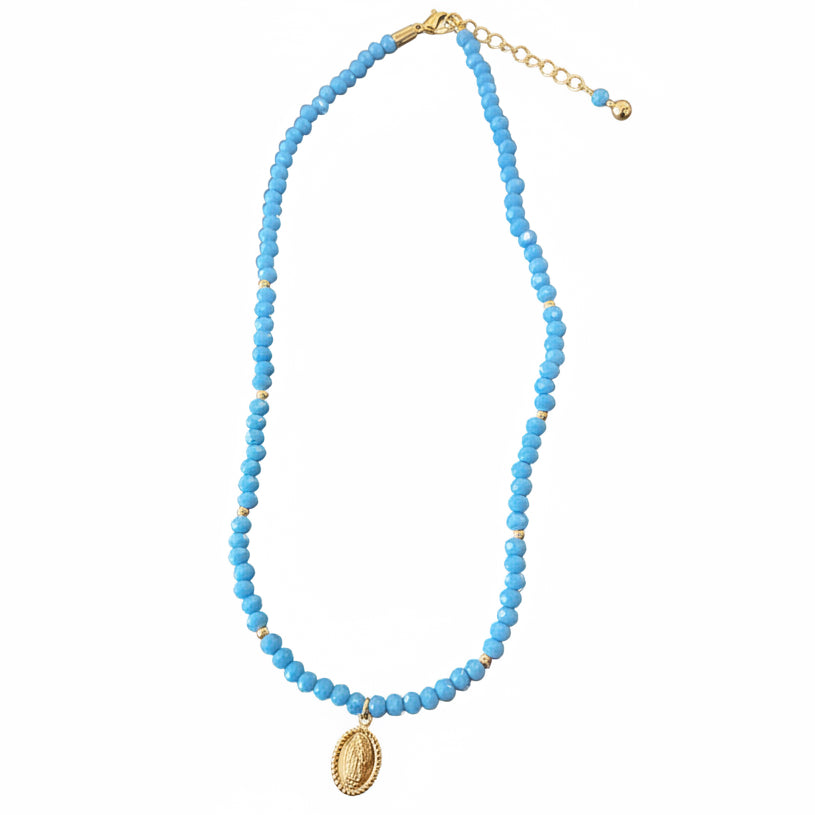 Collar Piedras Virgen de Guadalupe