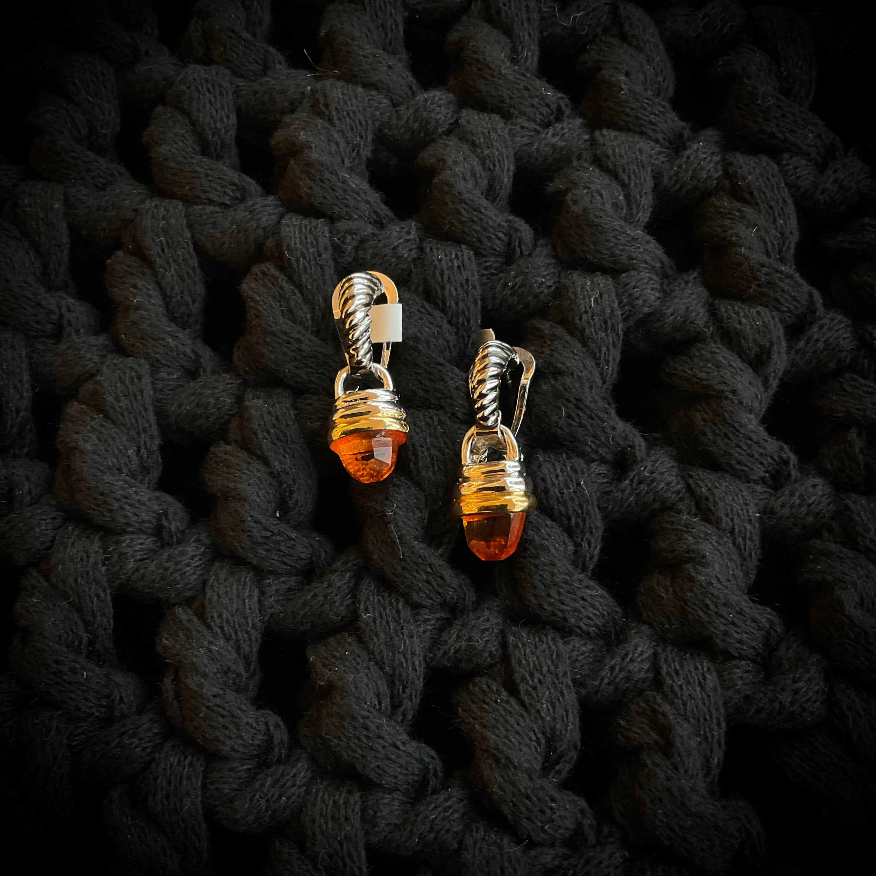 Aretes Rodio Naranja