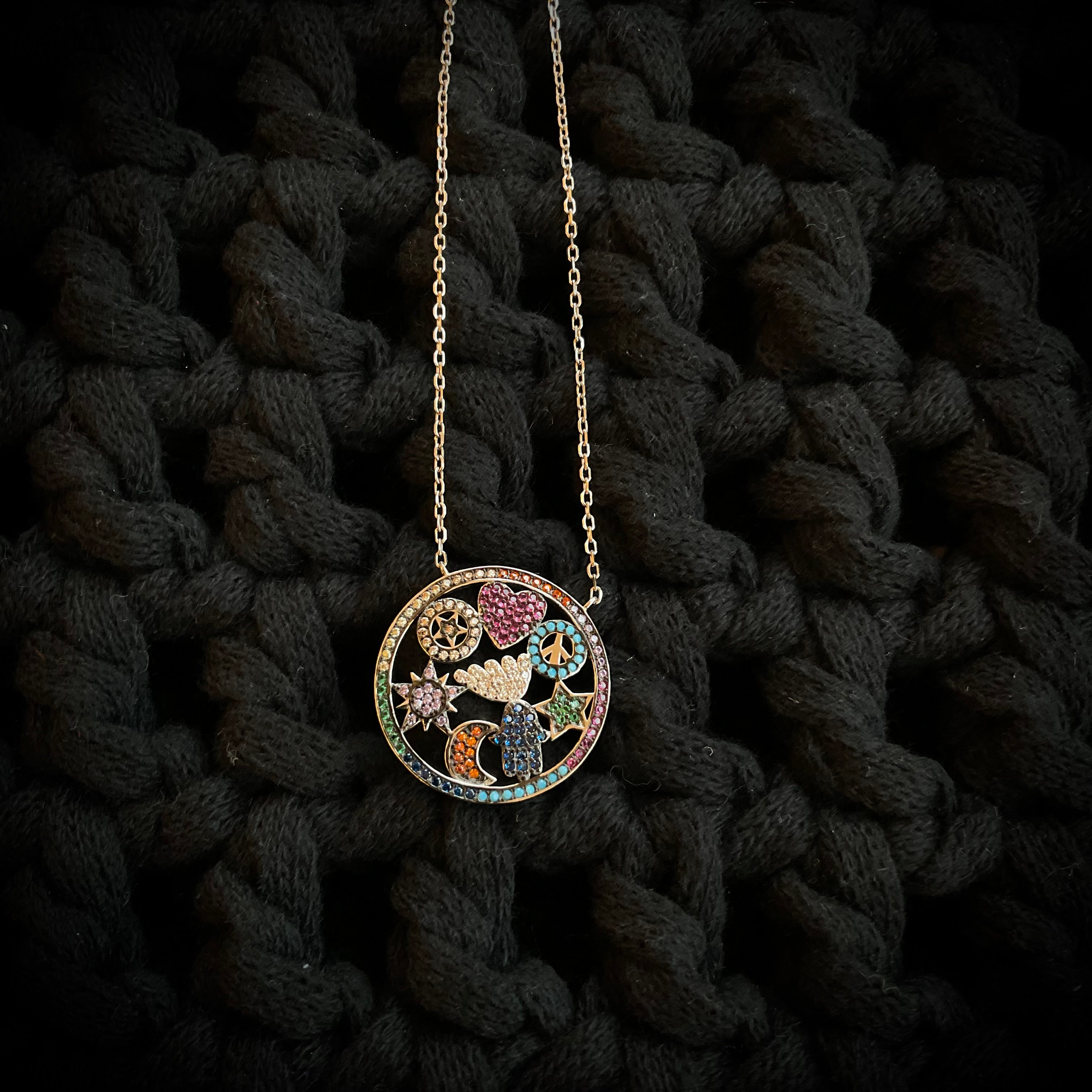 Dijes Plata Plateada Multicolor 1