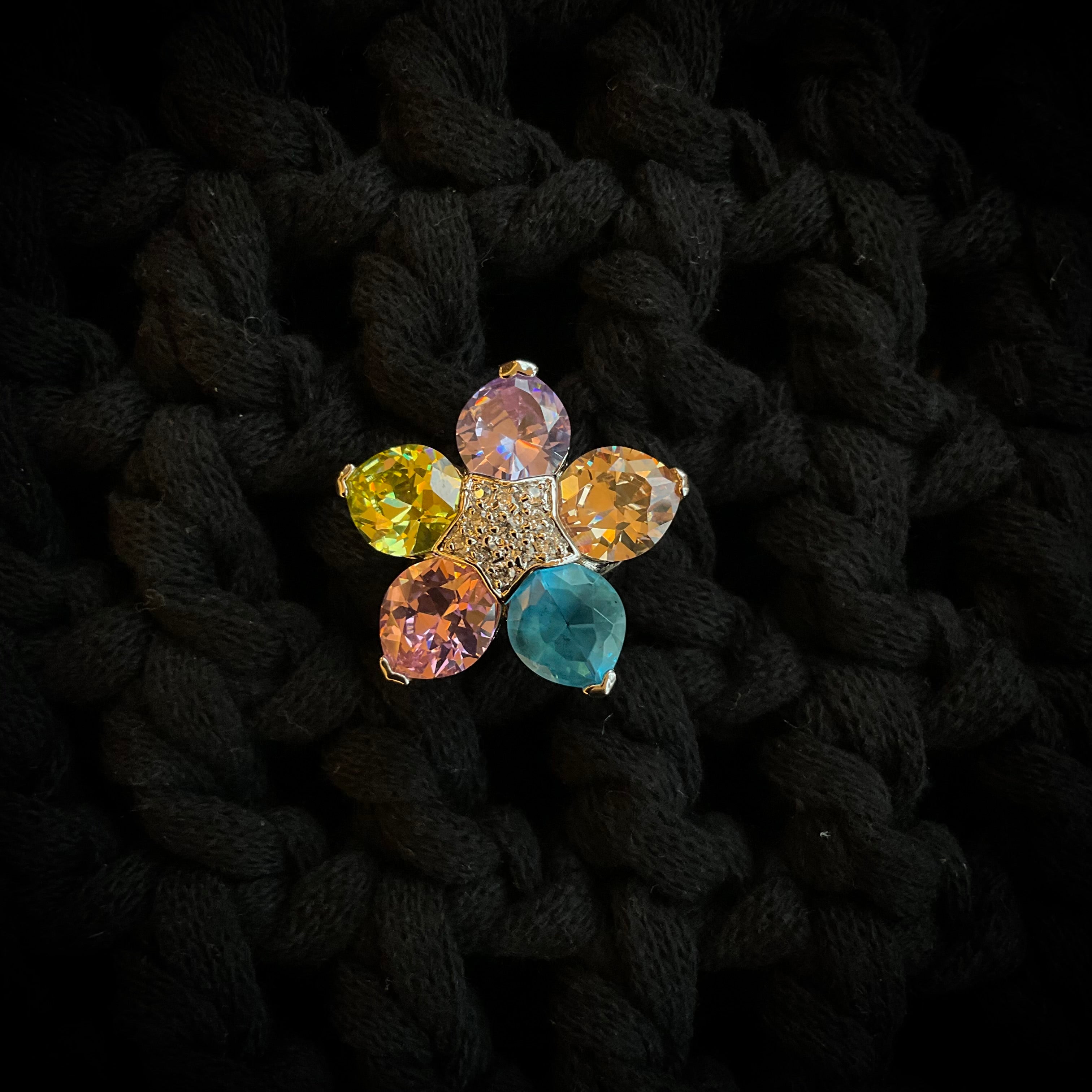 Anillo Rodio Multicolor 1