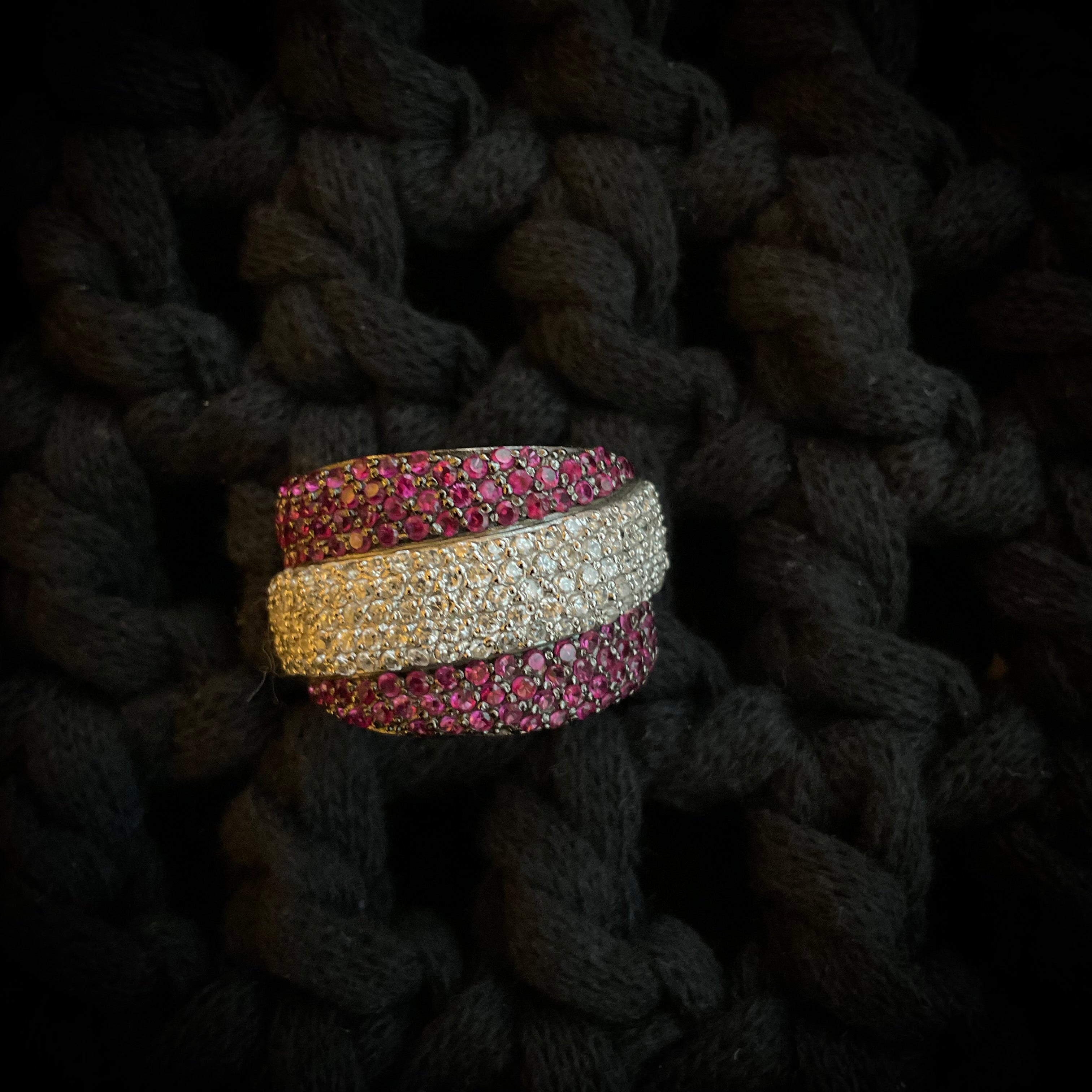 Anillo Plata Plateada Rosa 3