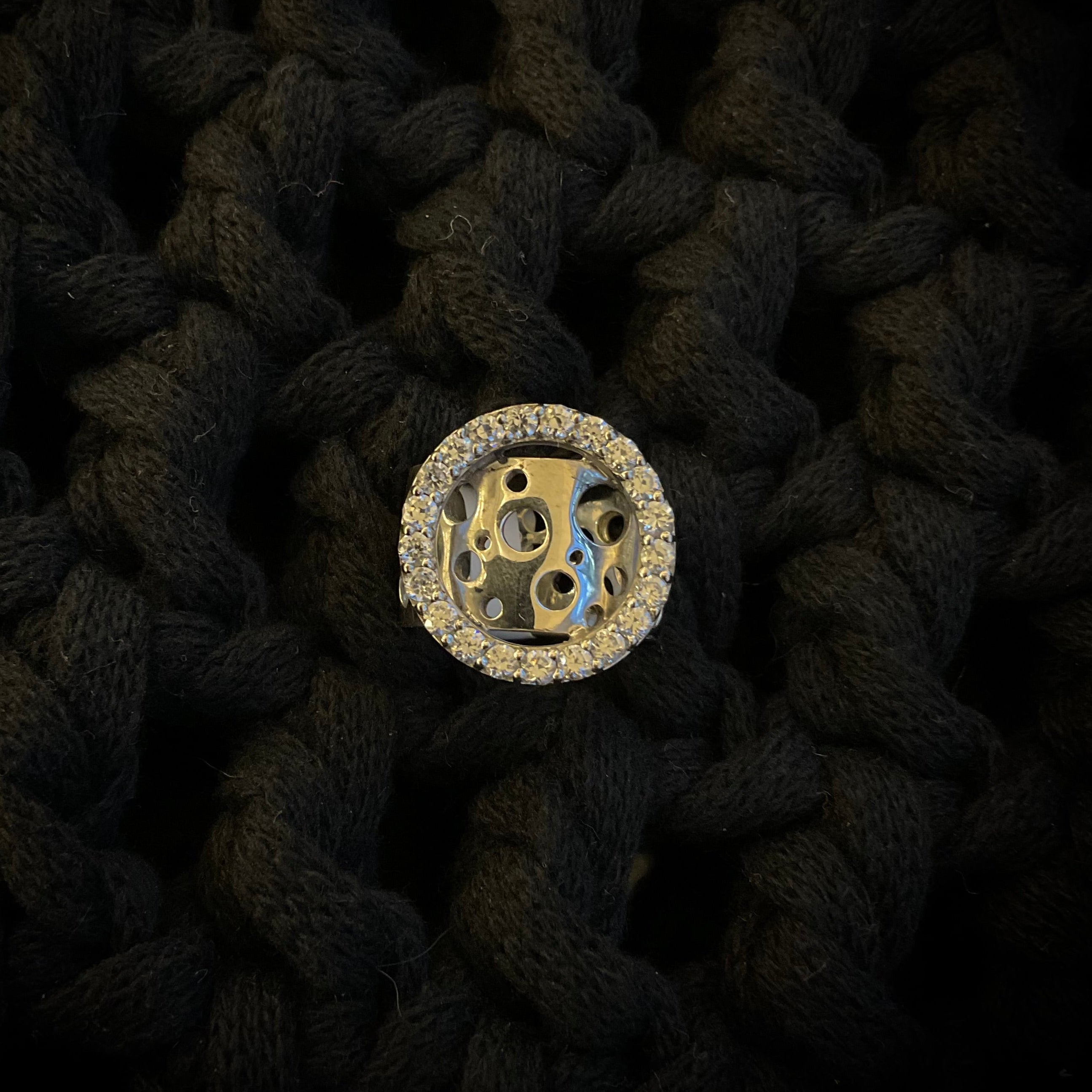 Anillo Rodio Cristalino 4