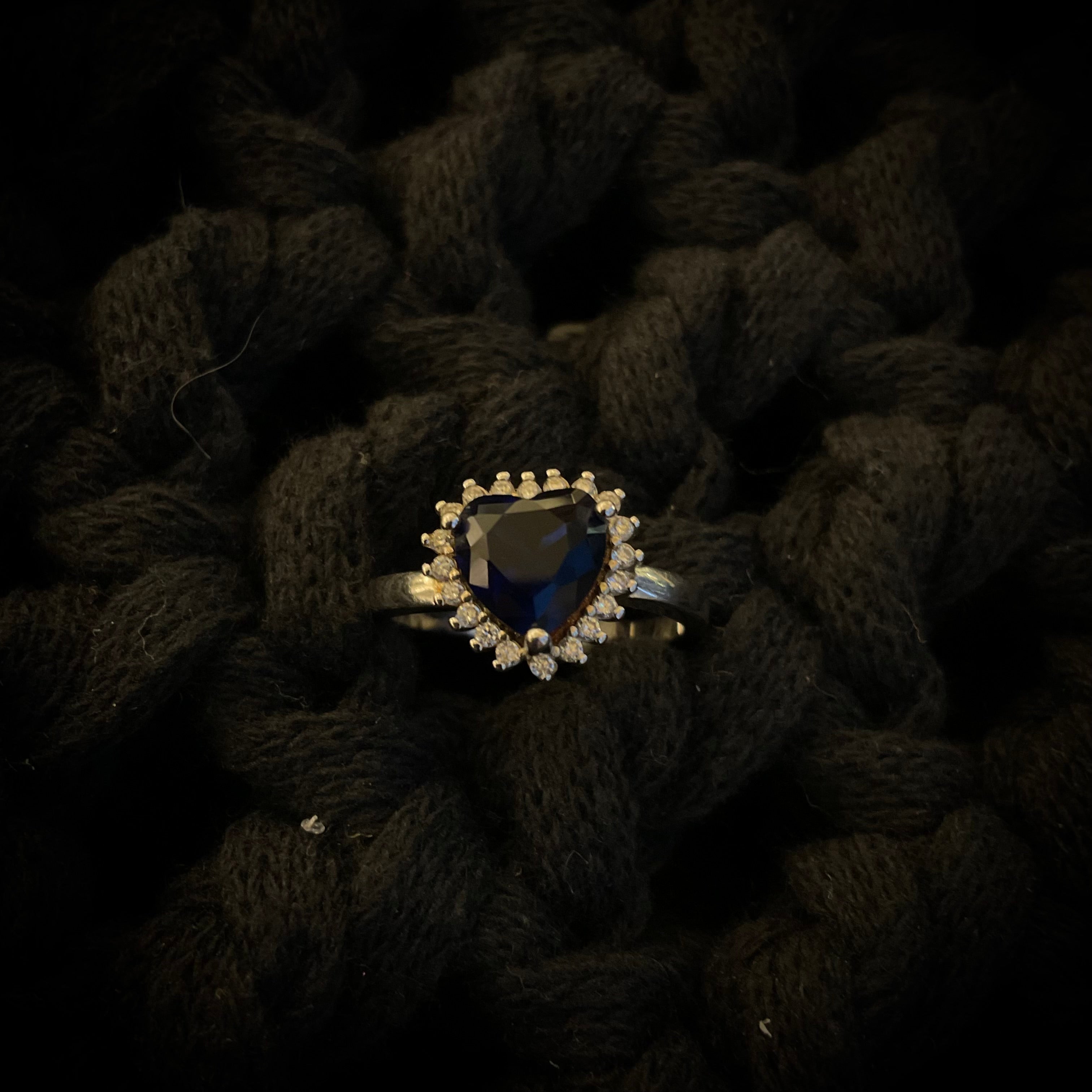 Anillo Plata Plateada Morado 2