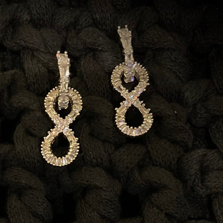 Aretes Rodio Cristalino 3