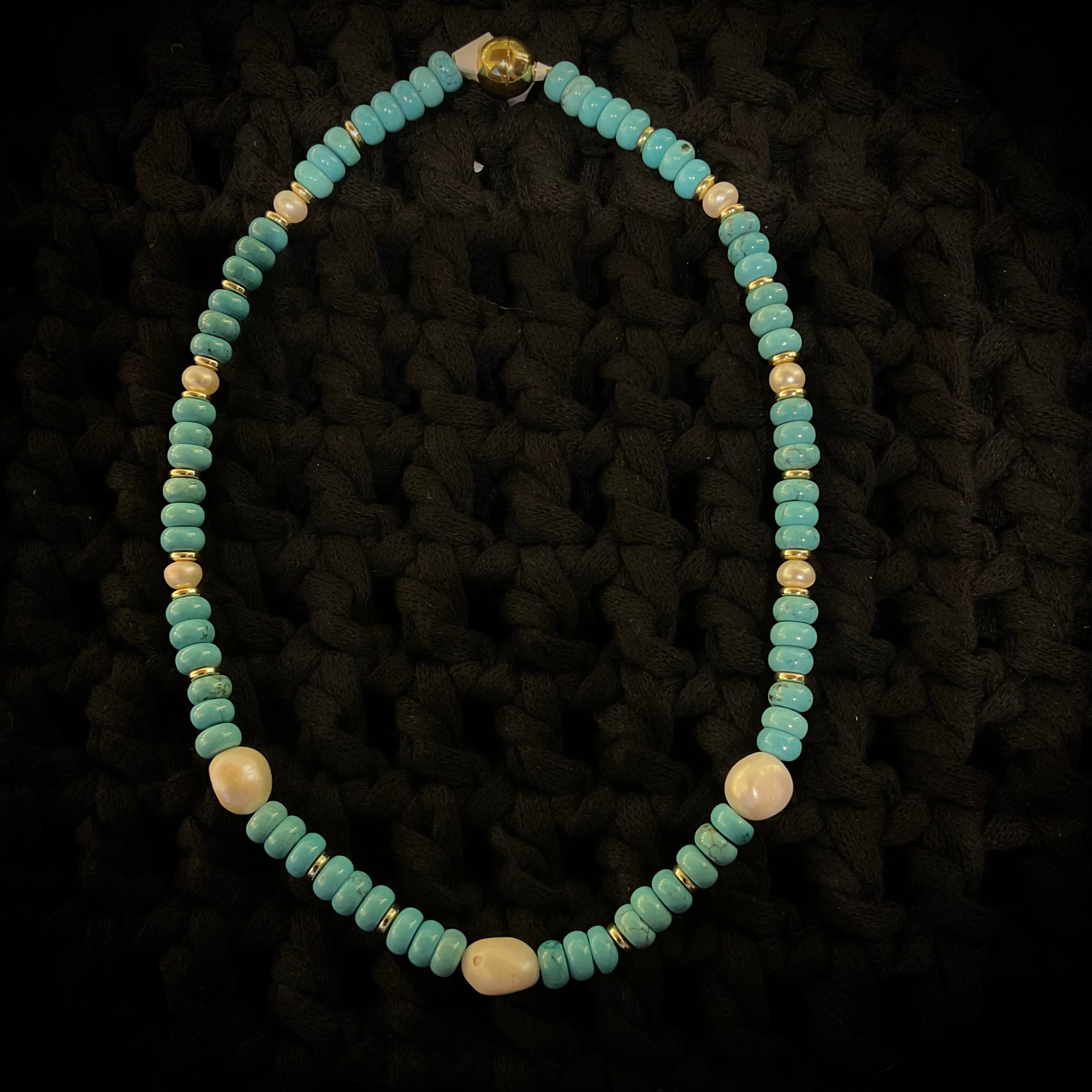 Collar Perlas y Cuarzos Varios Colores