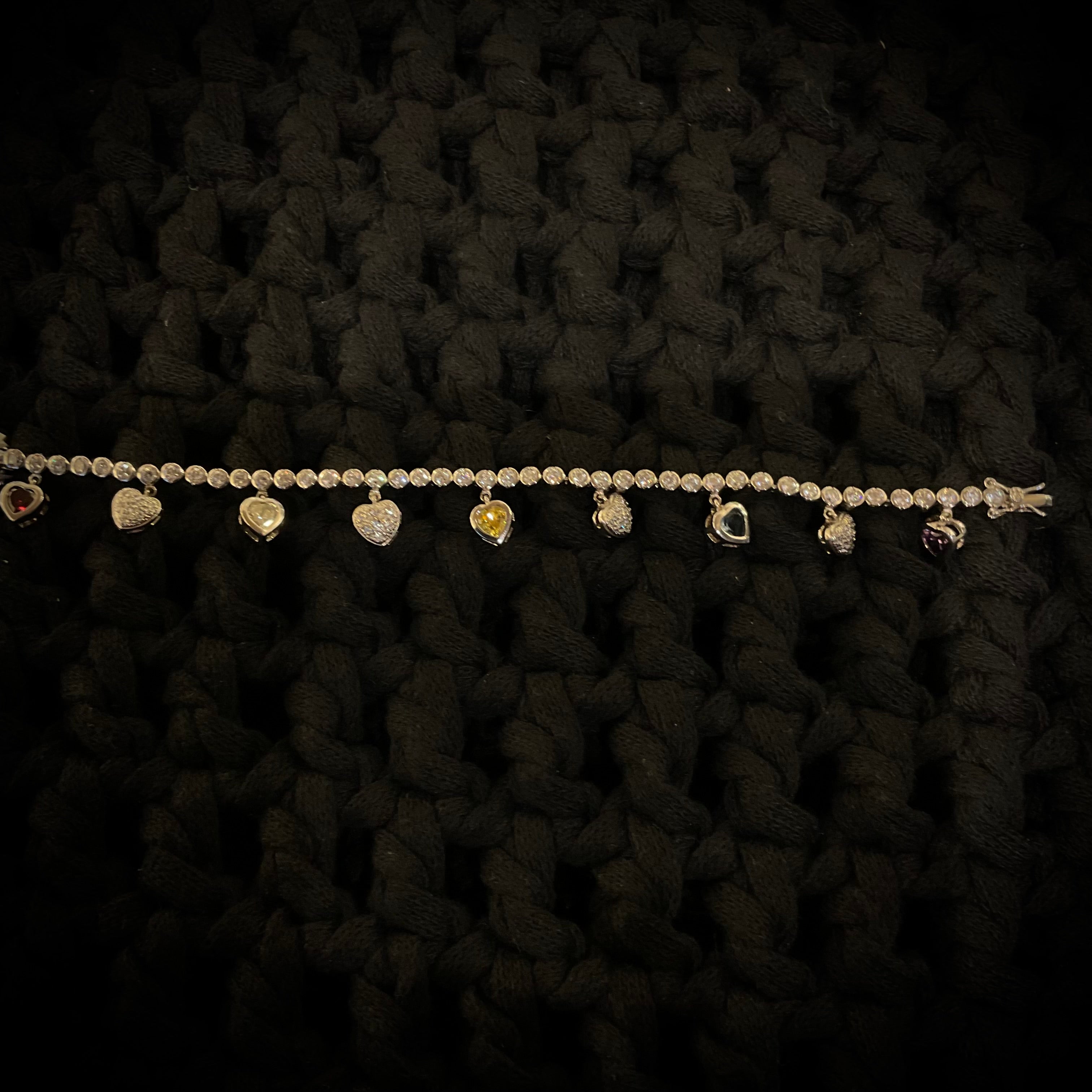 Pulsera Plata Plateada Multicolor 2