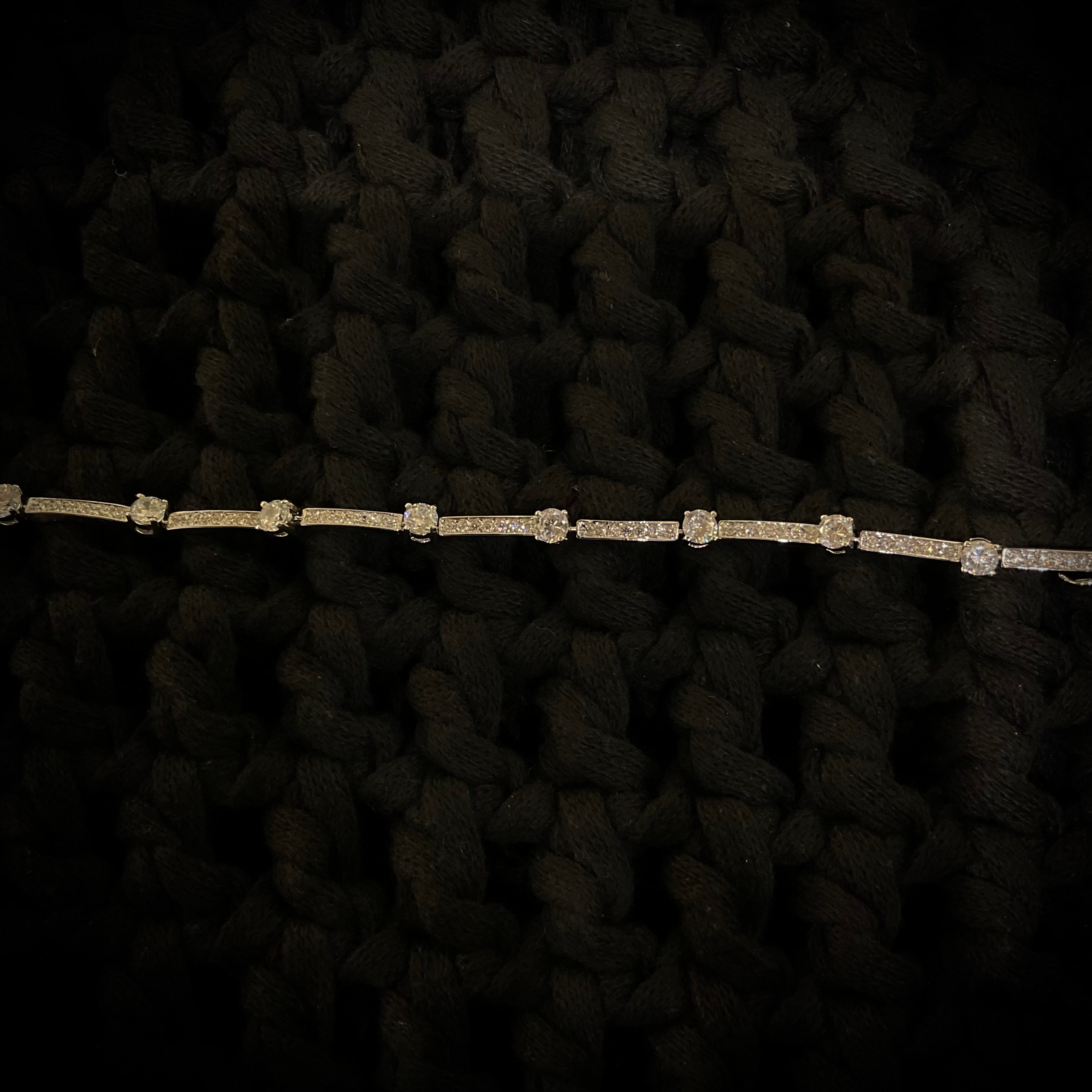 Pulsera Rodio Cristalino 7