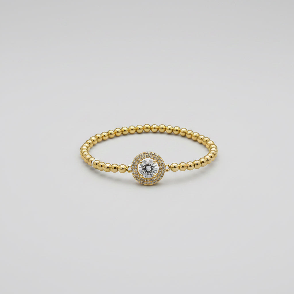 Pulsera Chapa Oro Dorado