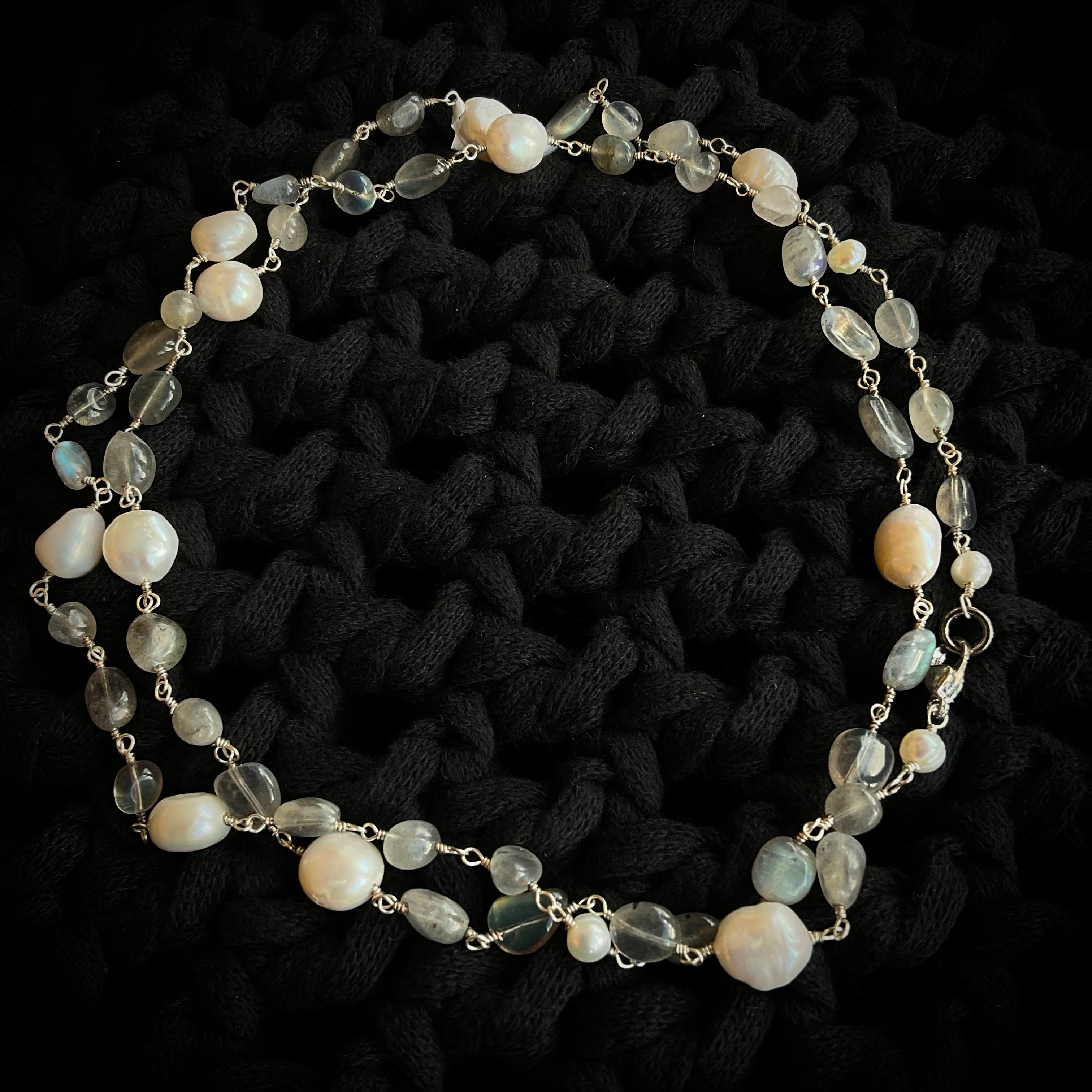 Collar Perlas y Cuarzos