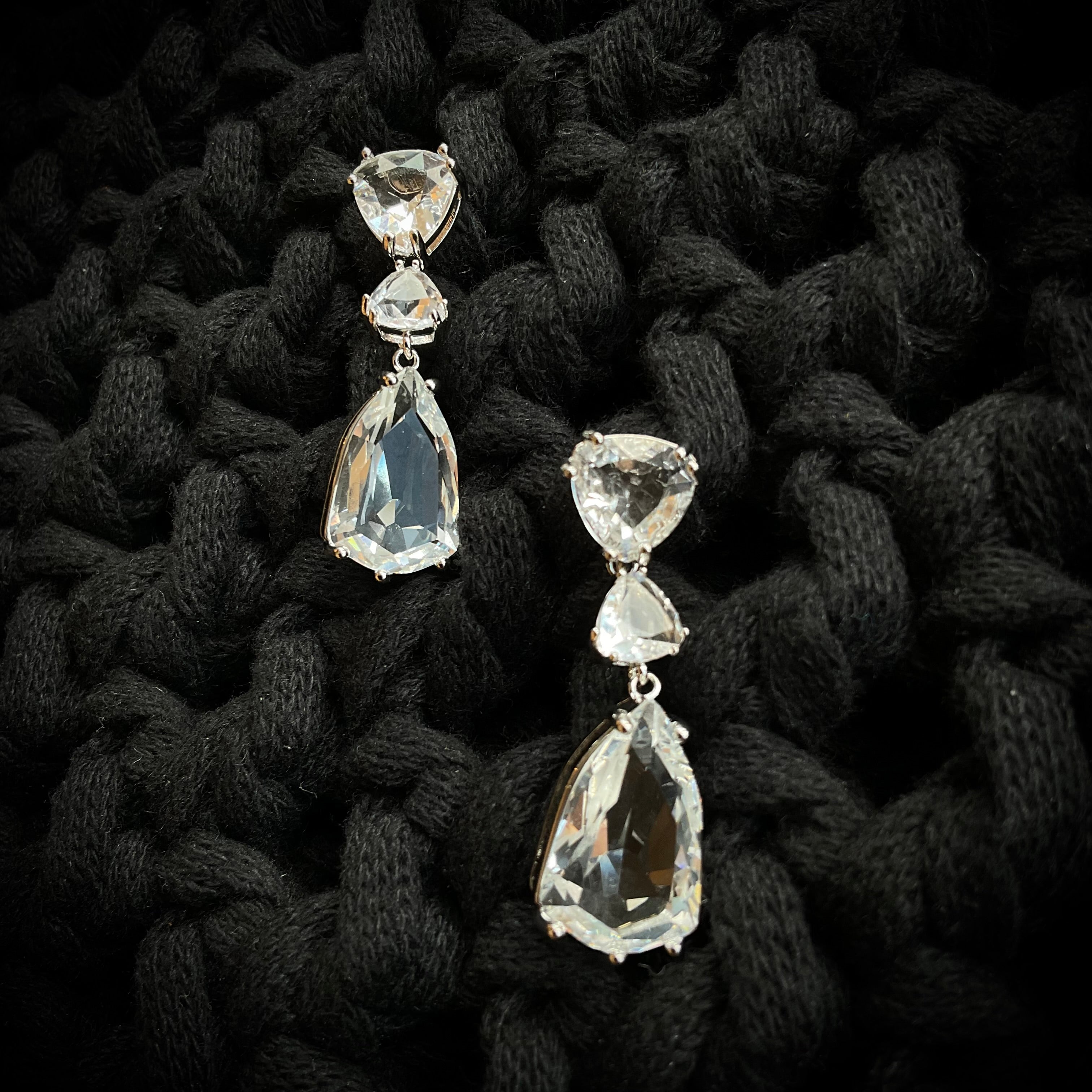 Aretes Rodio Plata