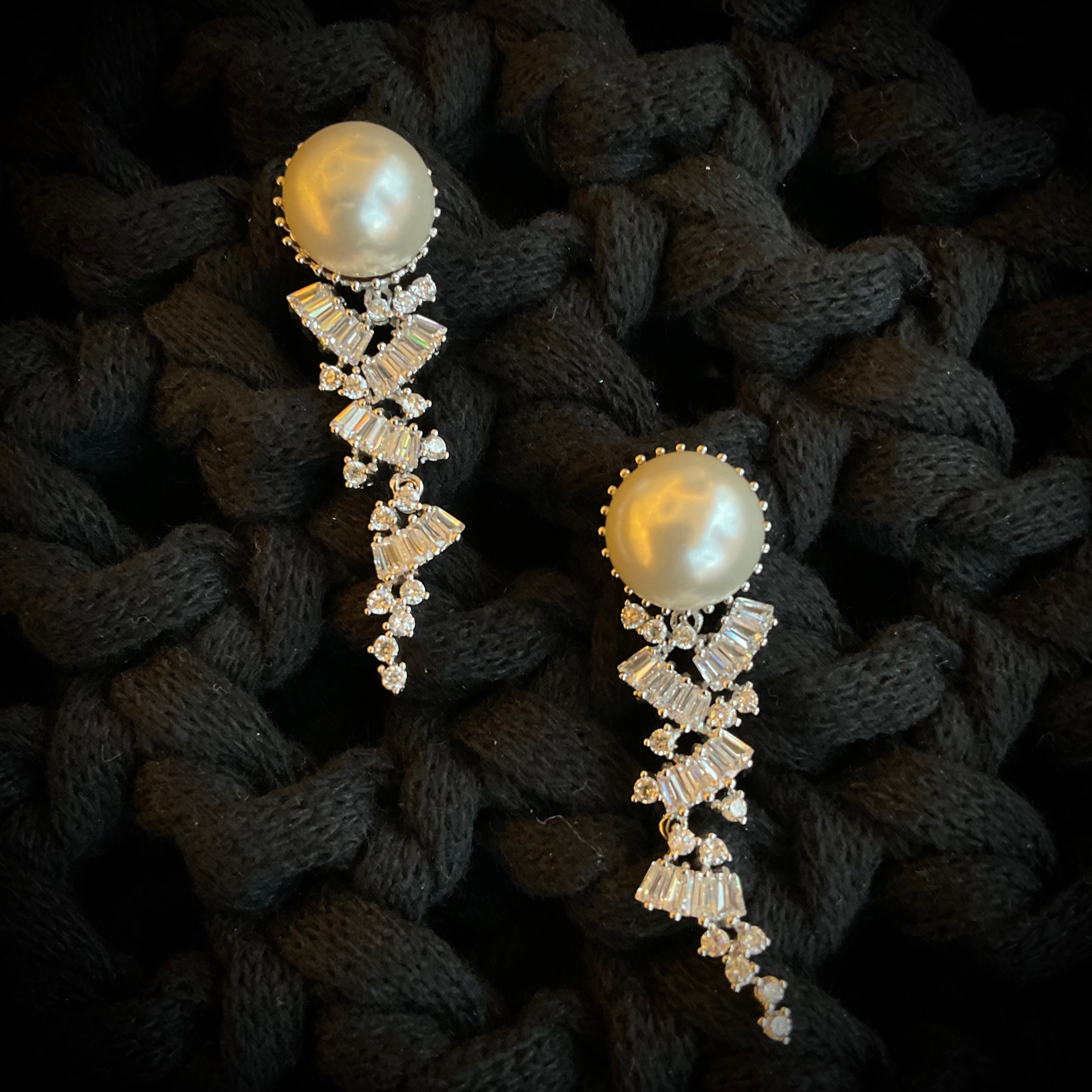 Aretes Rodio Perla 5