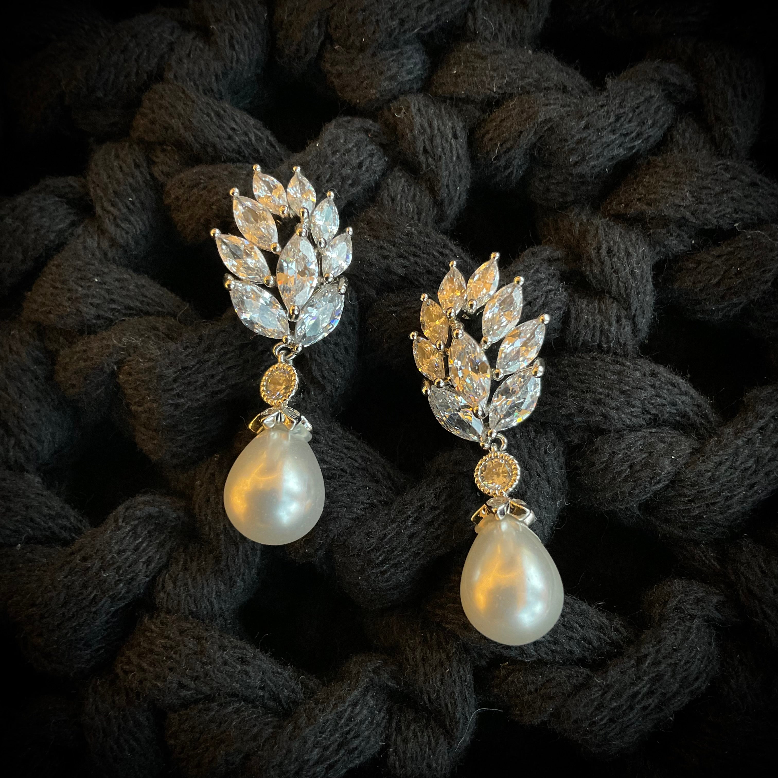 Aretes Rodio Perla 4