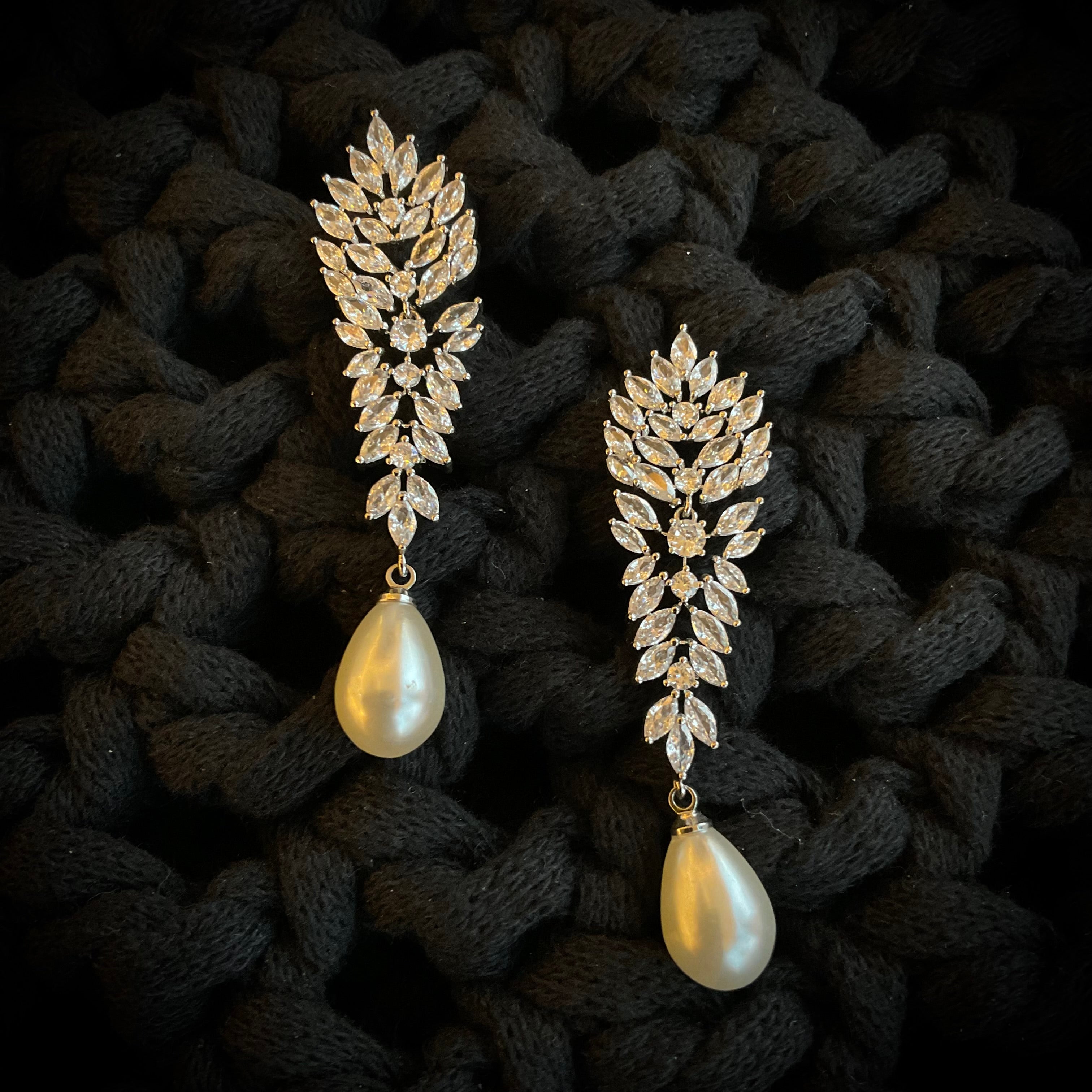 Aretes Rodio Perla 3