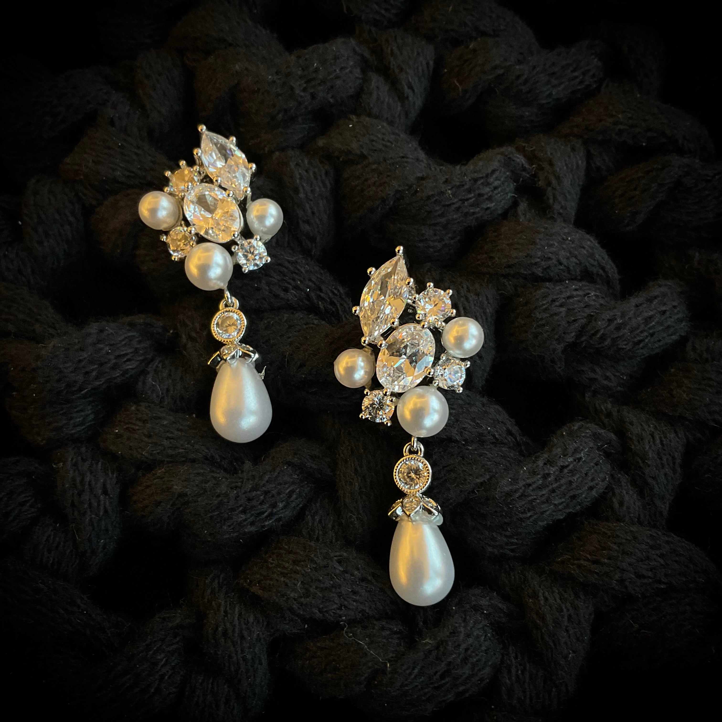Aretes Rodio Perla 7