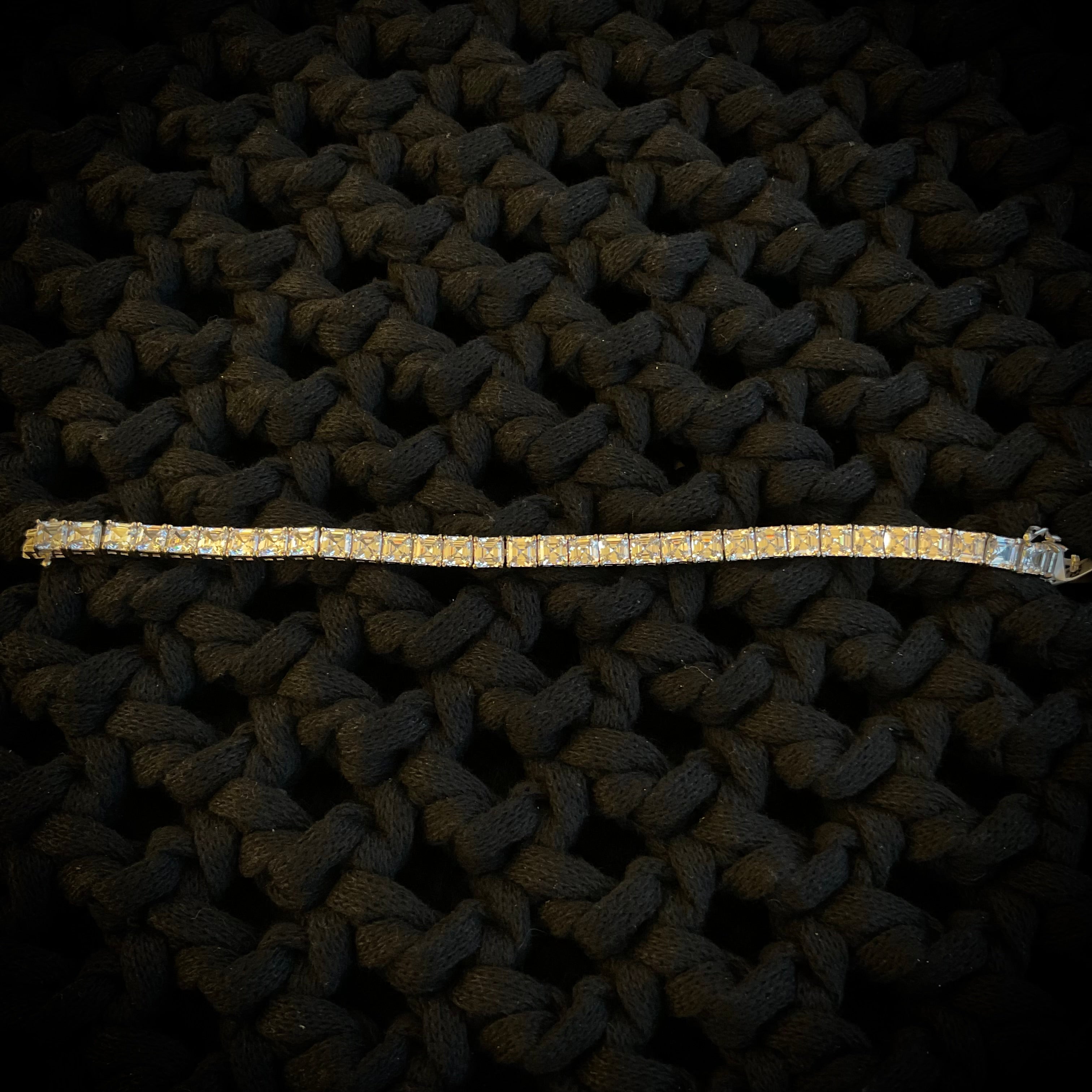 Pulsera Plata Plateada Cristalino