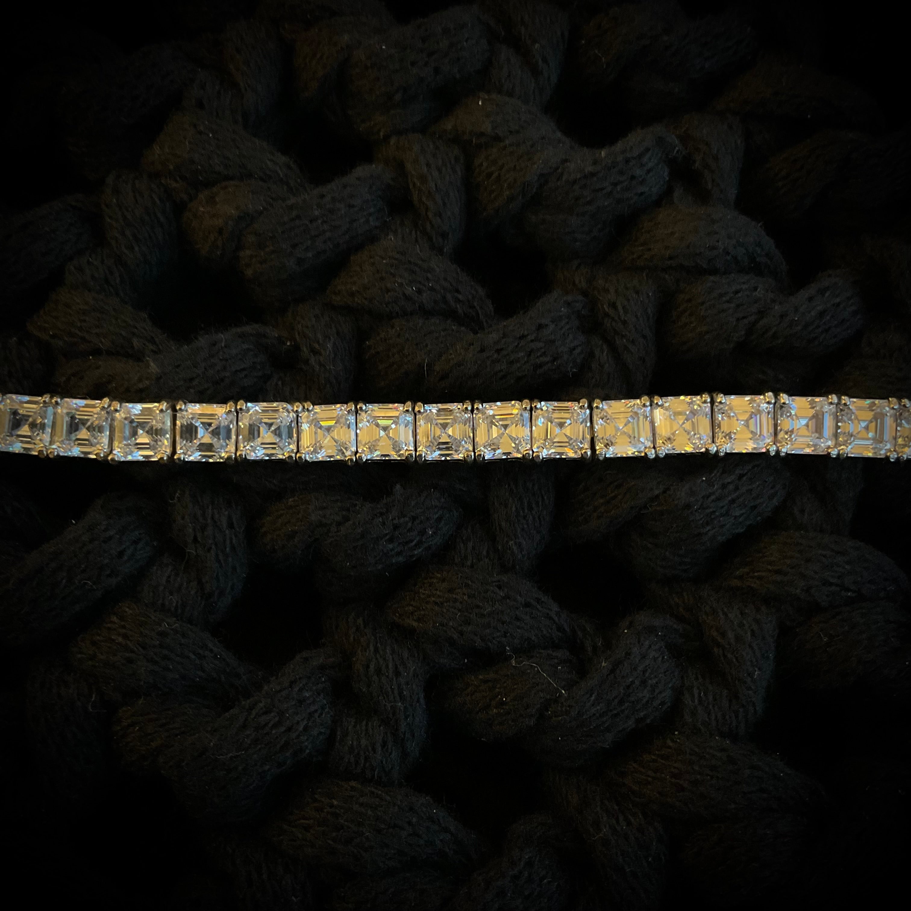 Pulsera Plata Plateada Cristalino