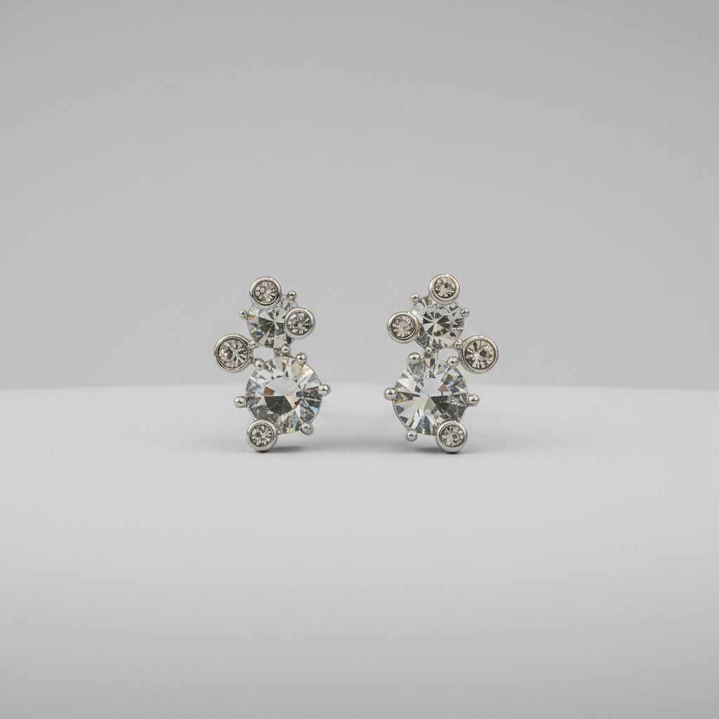 Aretes Rodio Plata