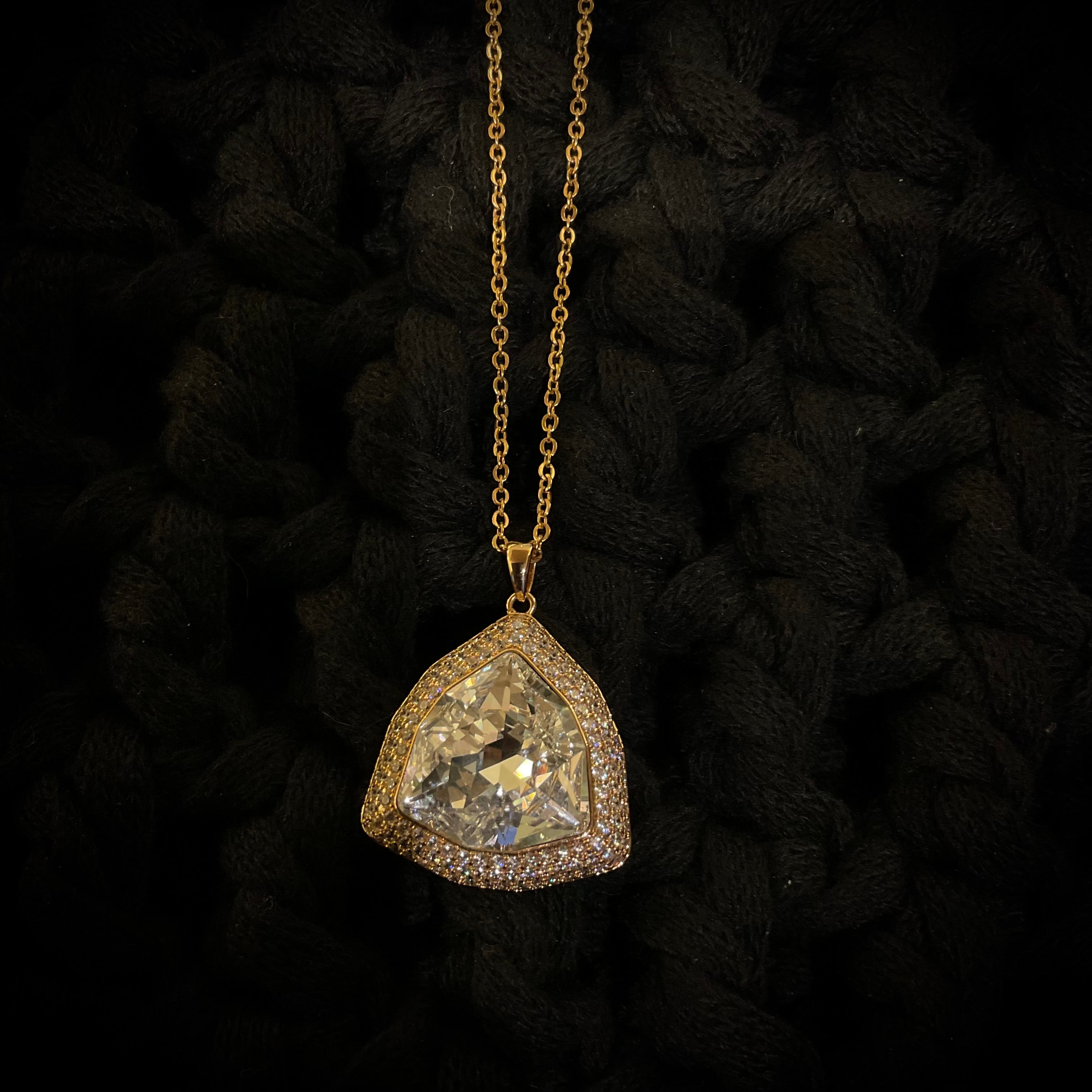 Dijes Chapa Oro Cristalino 1