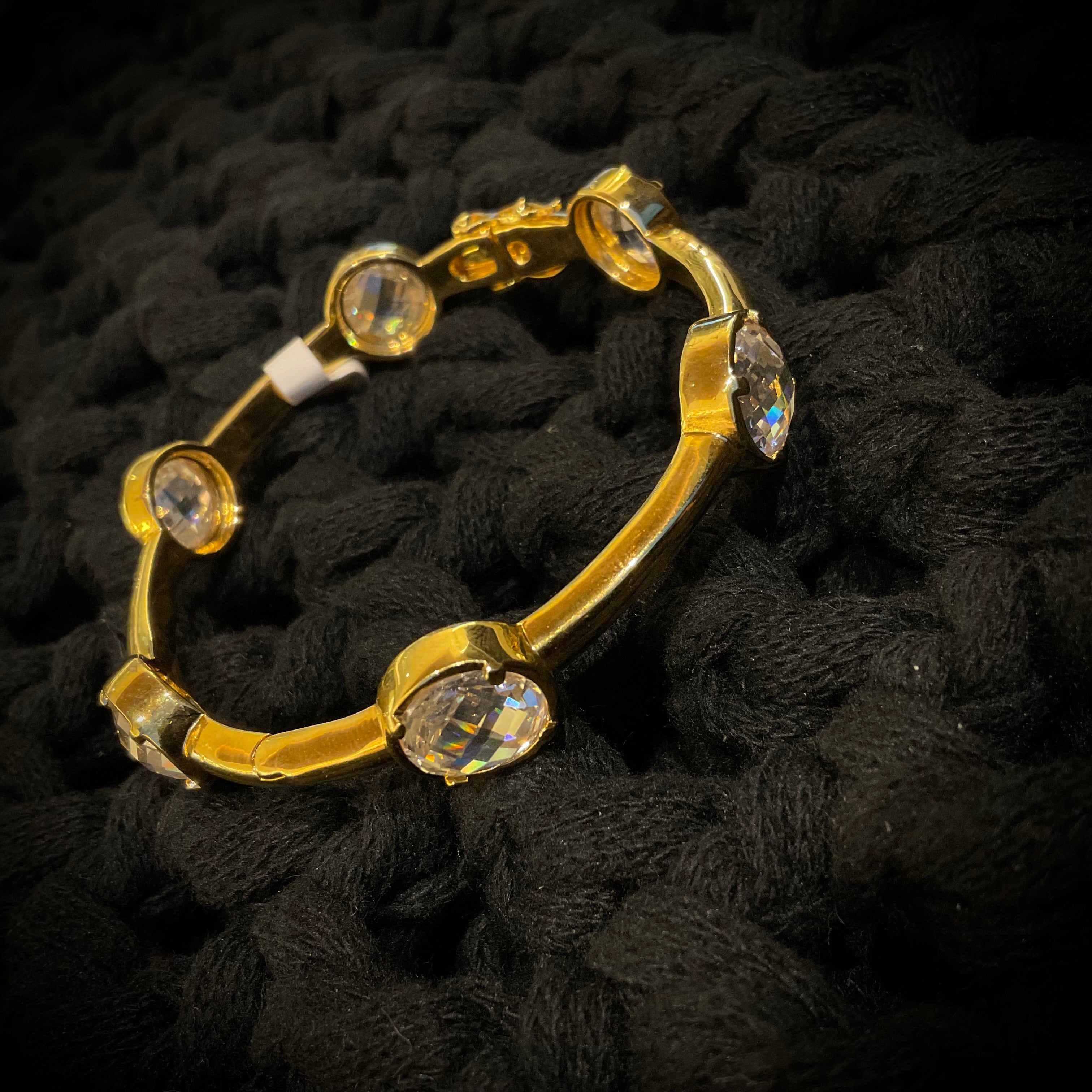 Bangle Oro Laminado Cristalino