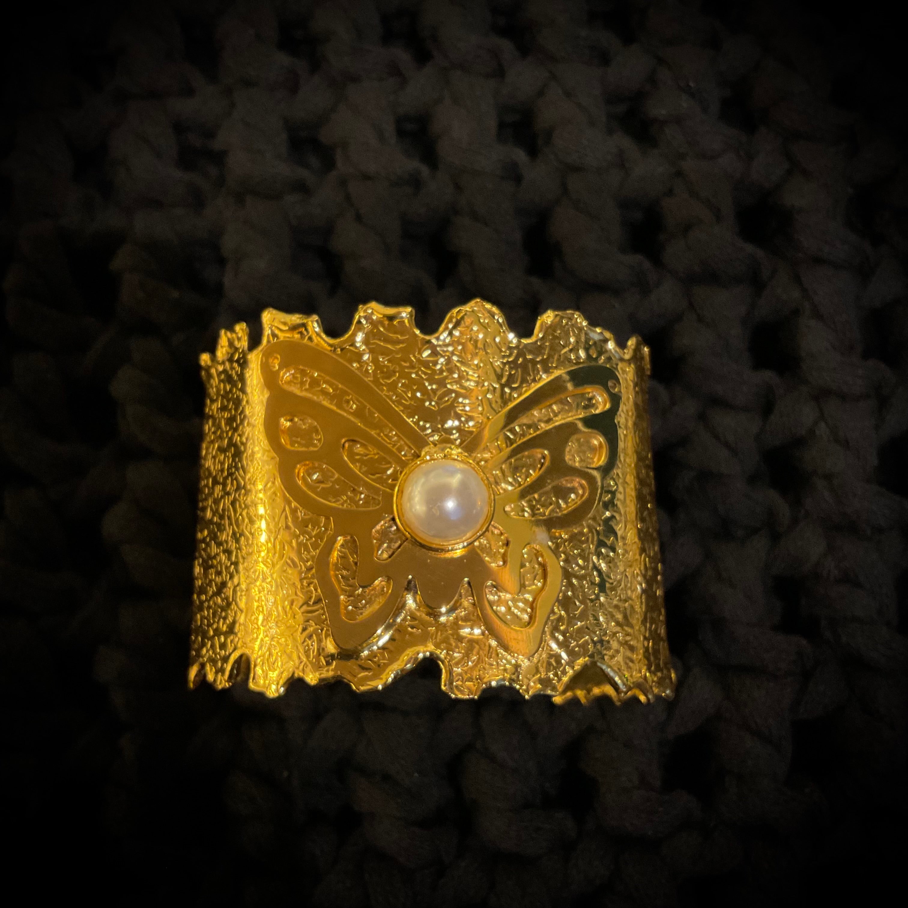 Pulsera Oro Laminado Perla