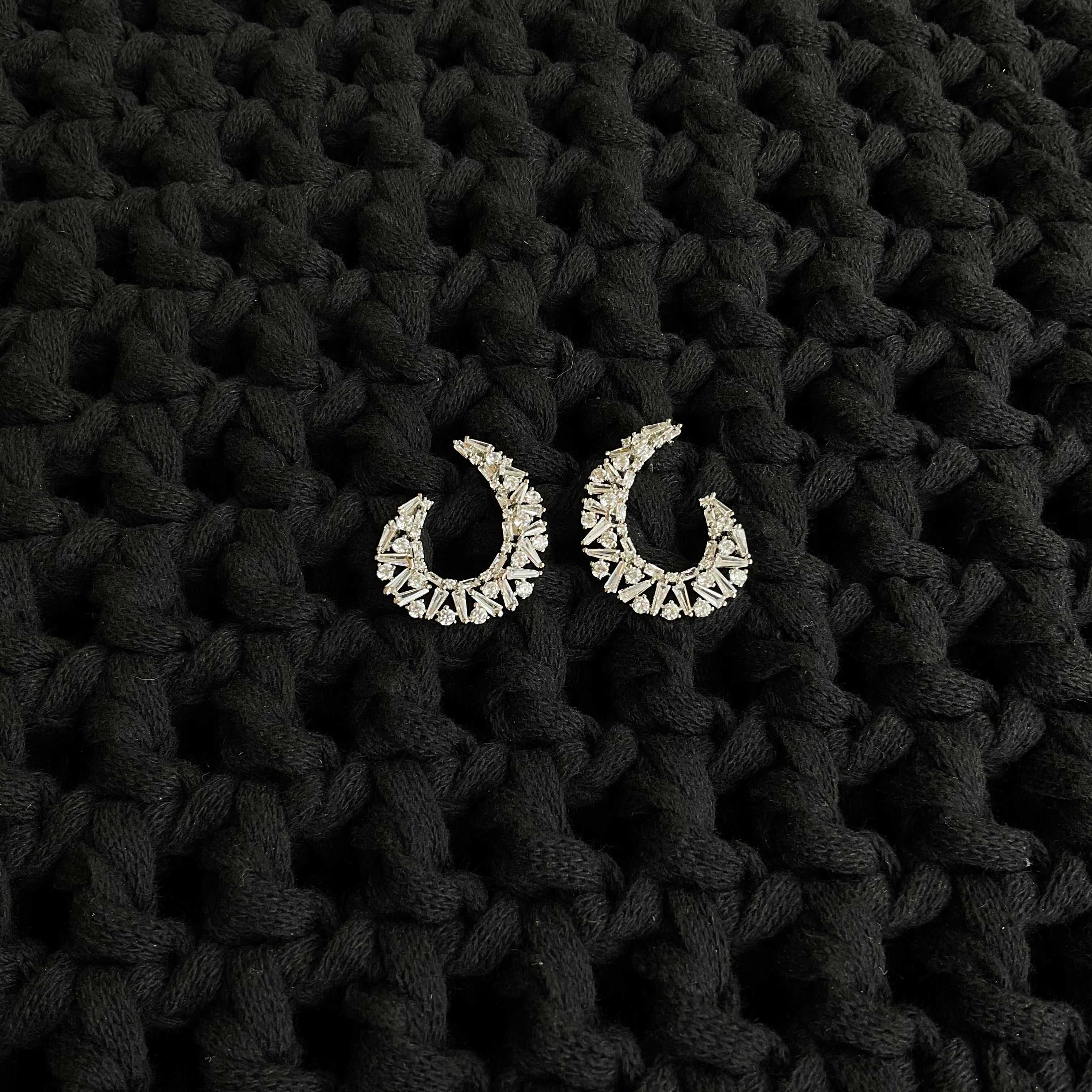 Aretes Rodio Cristalino 5