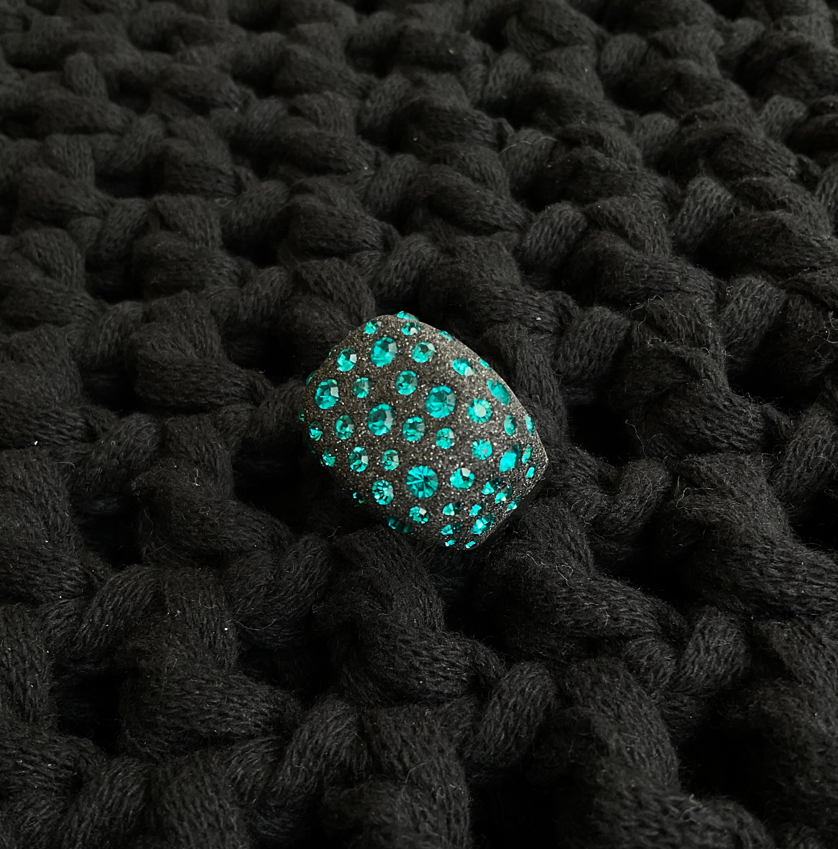 Anillo Rodio Verde 1
