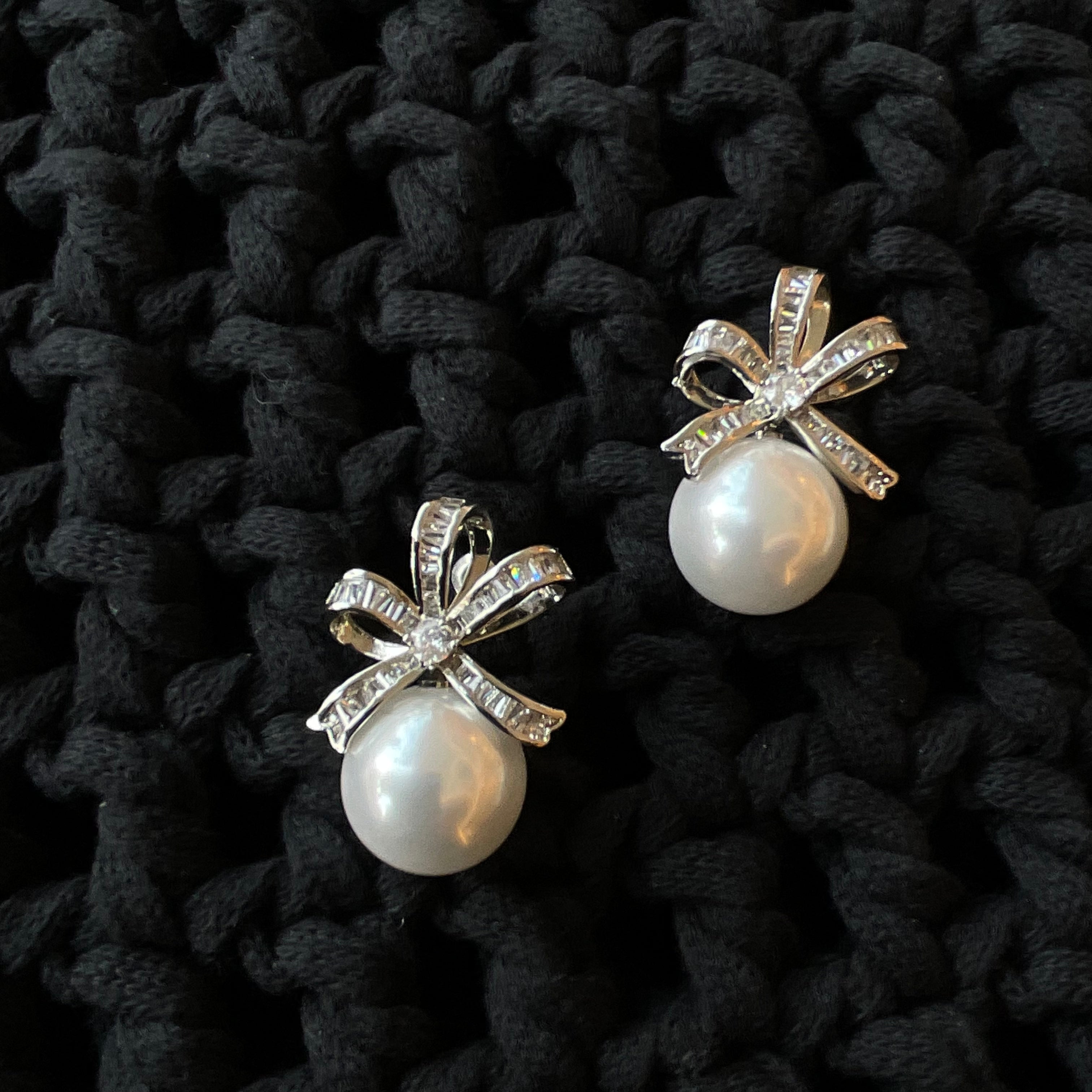 Aretes Rodio Perla 8