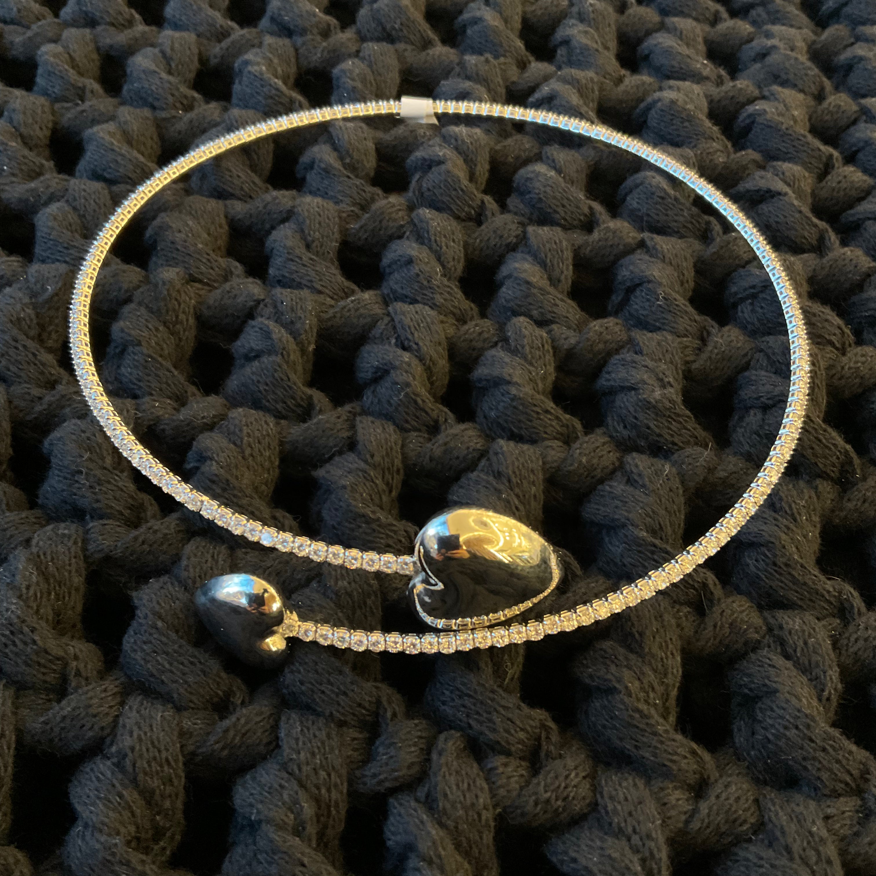 Collar Rodio Perla 8